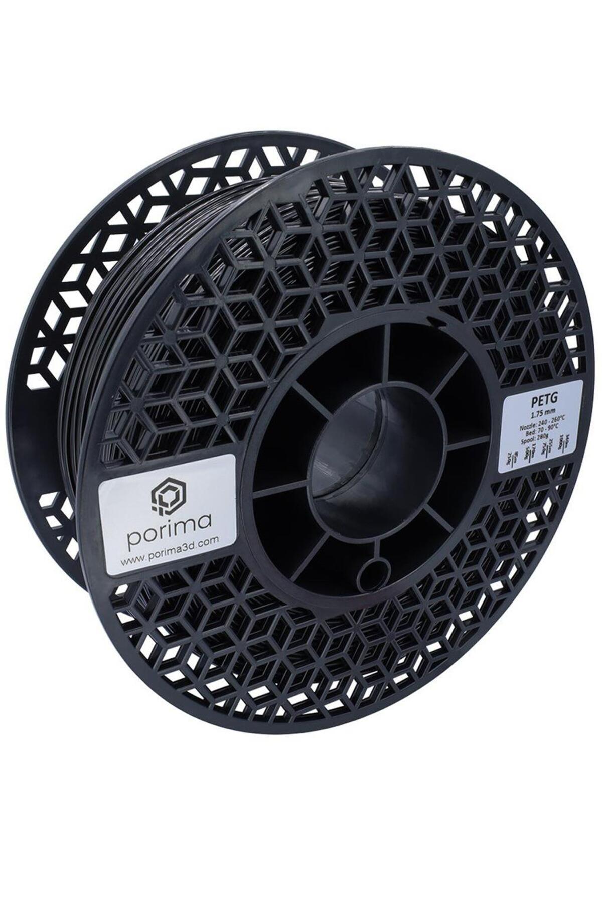 Porima PETG 1.75mm Siyah RAL9005 Filament 1 Kg