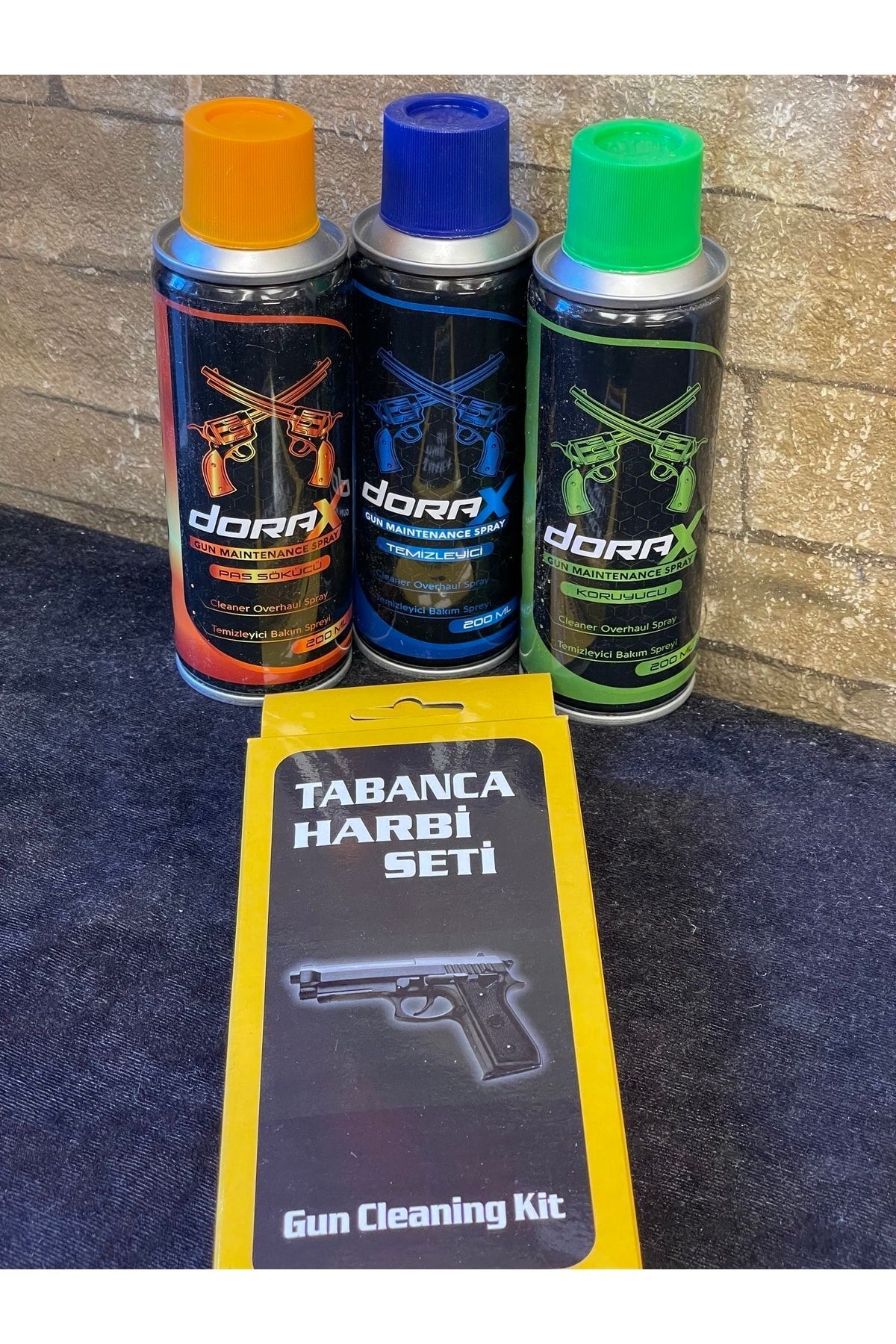 DORAX 4 Lü Tabanca Temizleme Seti