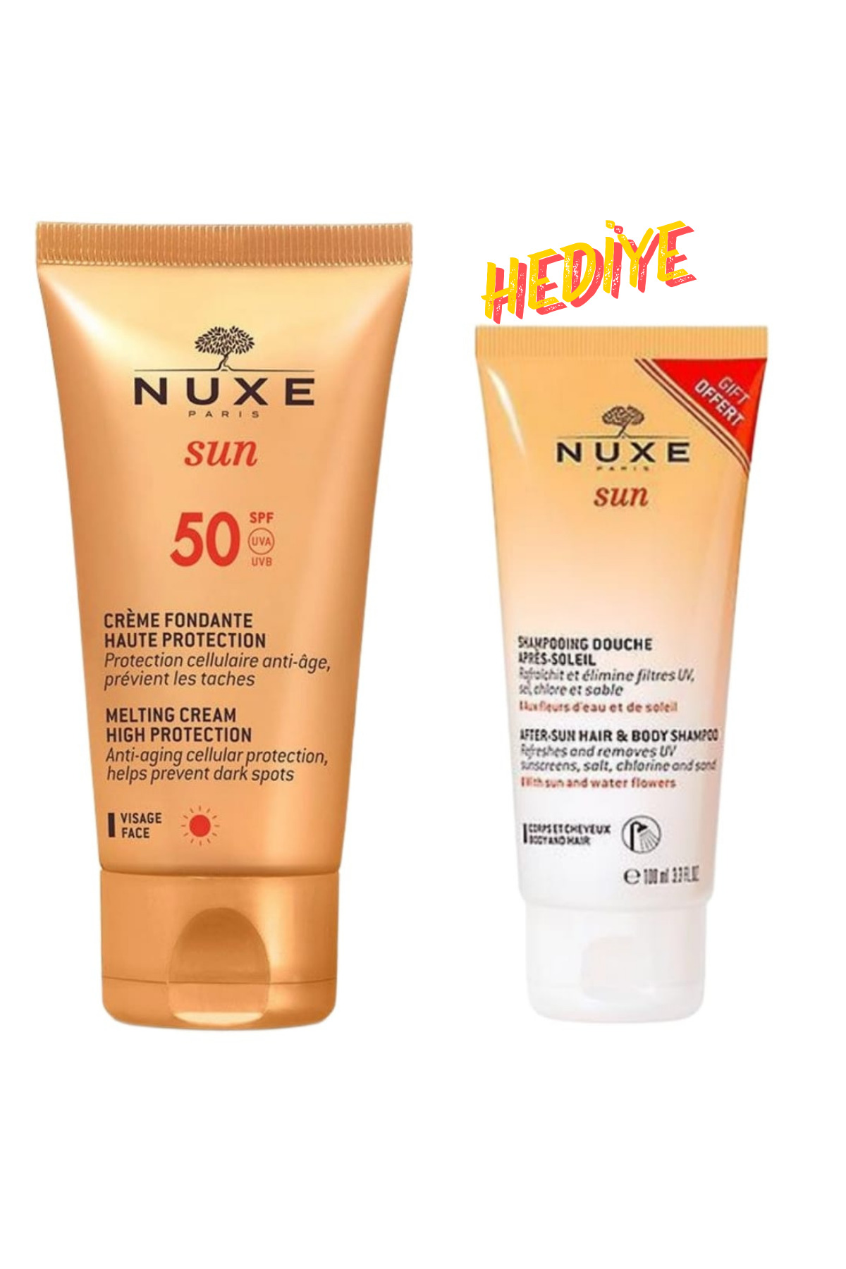شامپو بعد از آفتاب ۱۰۰ میلی‌لیتر و کرم ضد آفتاب صورت فوندانت ویساژ با SPF 50، ۵۰ میلی‌لیتر — TYCO63786N171693164752004 — تصویر 1 از 2