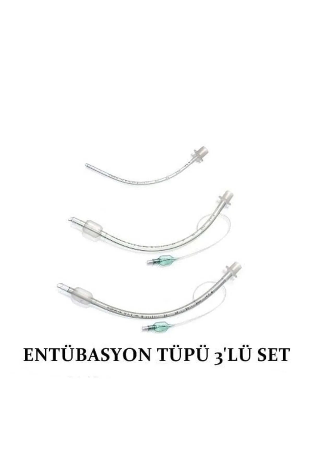 TıpKimSan Entübasyon Tüpü 3'Lü Set Endotrakeal Tüp Balonlu