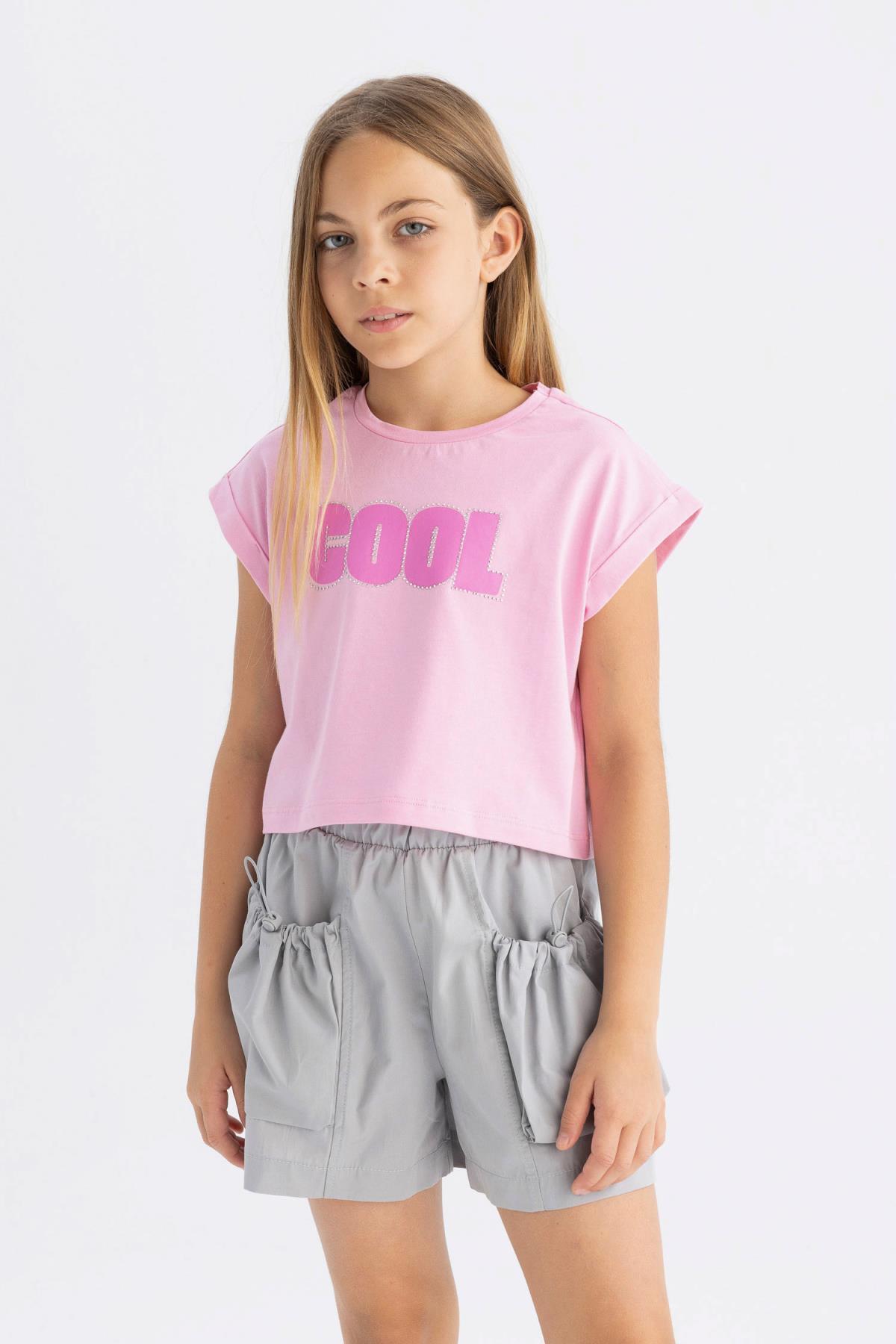 تی شرت دخترانه دفاکتو | C6040A824SM Defacto - Image 3