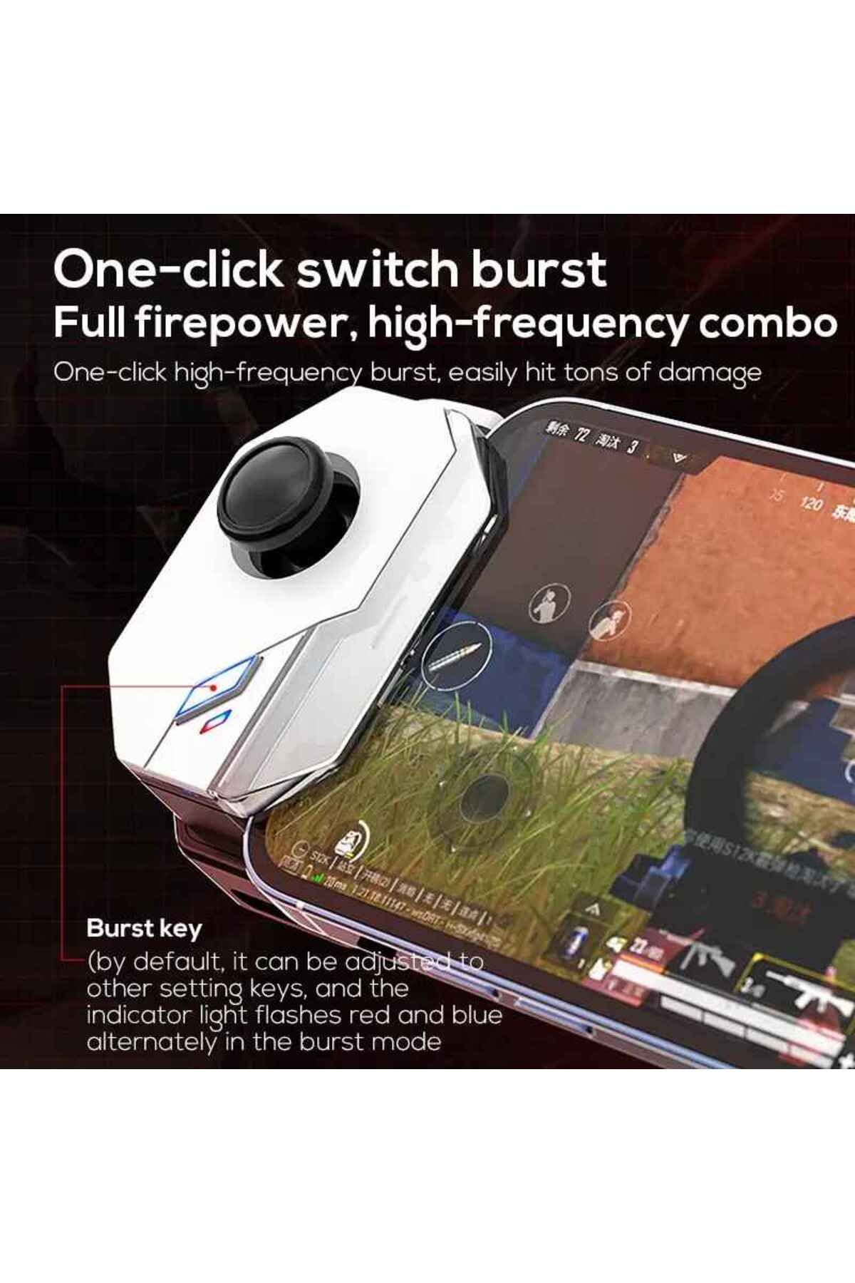Byrist-MB02 PUBG Mobile - Android/Apple Compatible, Wireless HID MFI Joystick, Macro Feature and No Delay 7