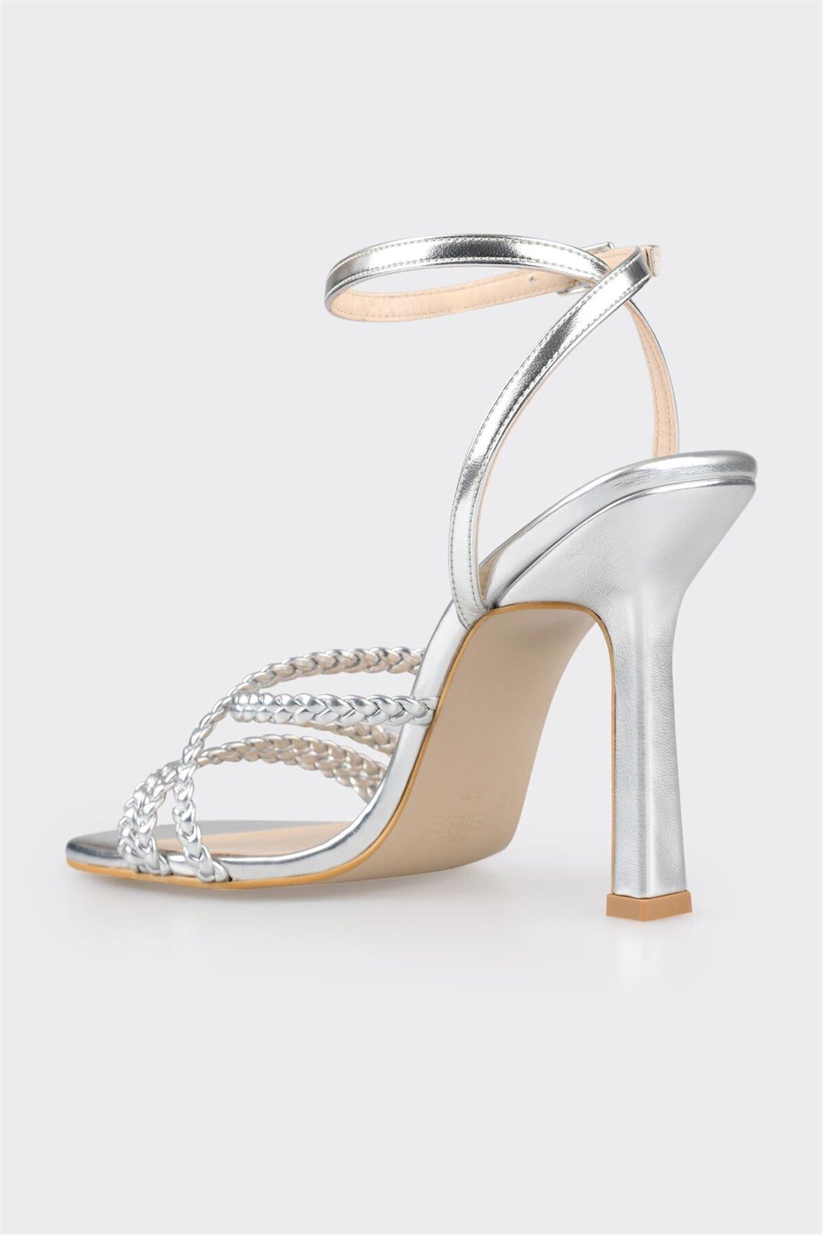 Elle Shoes-Lame Women's Heeled Sandals 3