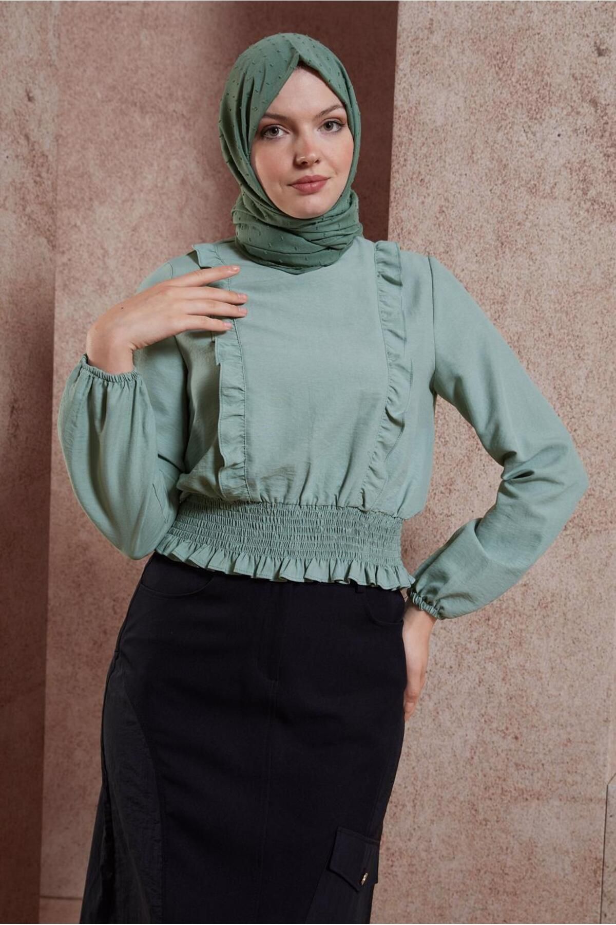 GIPE Ruffle DETAILED BLOUSE 44616 Alvina