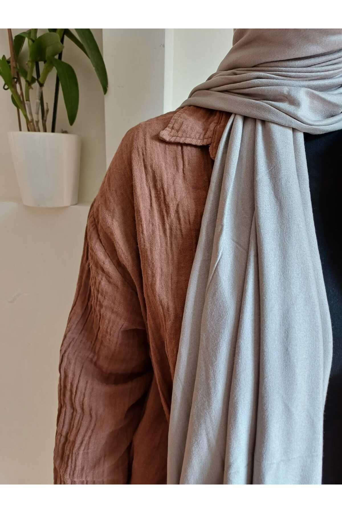 شال خاکستری زنانه شانه اورجینال Mooncorn