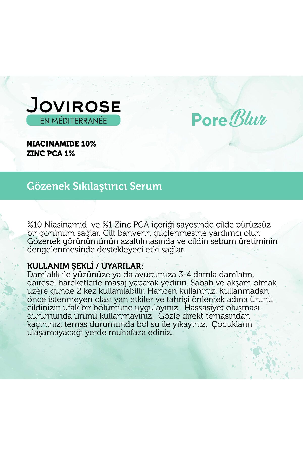 سرم سفت کننده منافذ تاری 30 میلی لیتر Jovirose