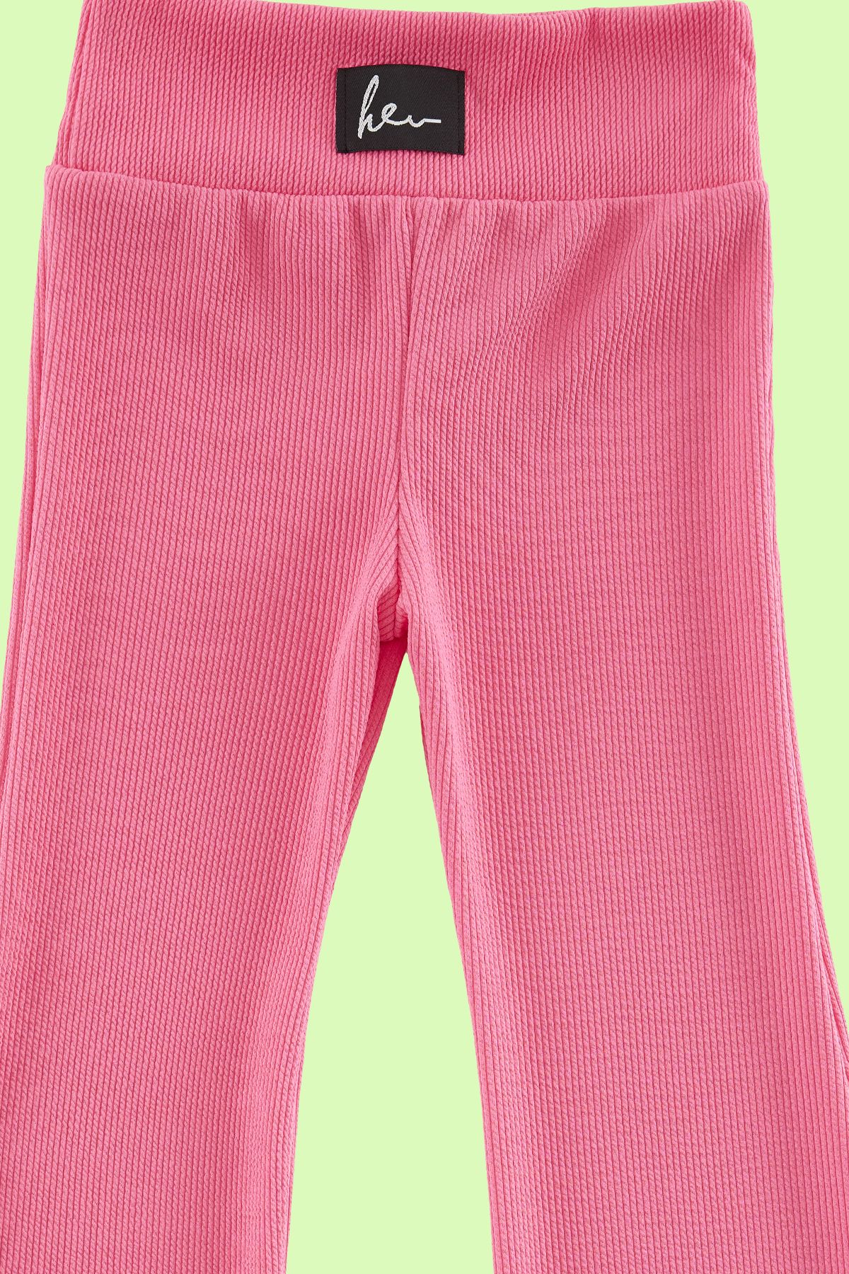 TRENDYOLKIDS-Широкі легінси Fusya для дівчинки PacaFlare Basic Orme TKDSS24TA00007 4