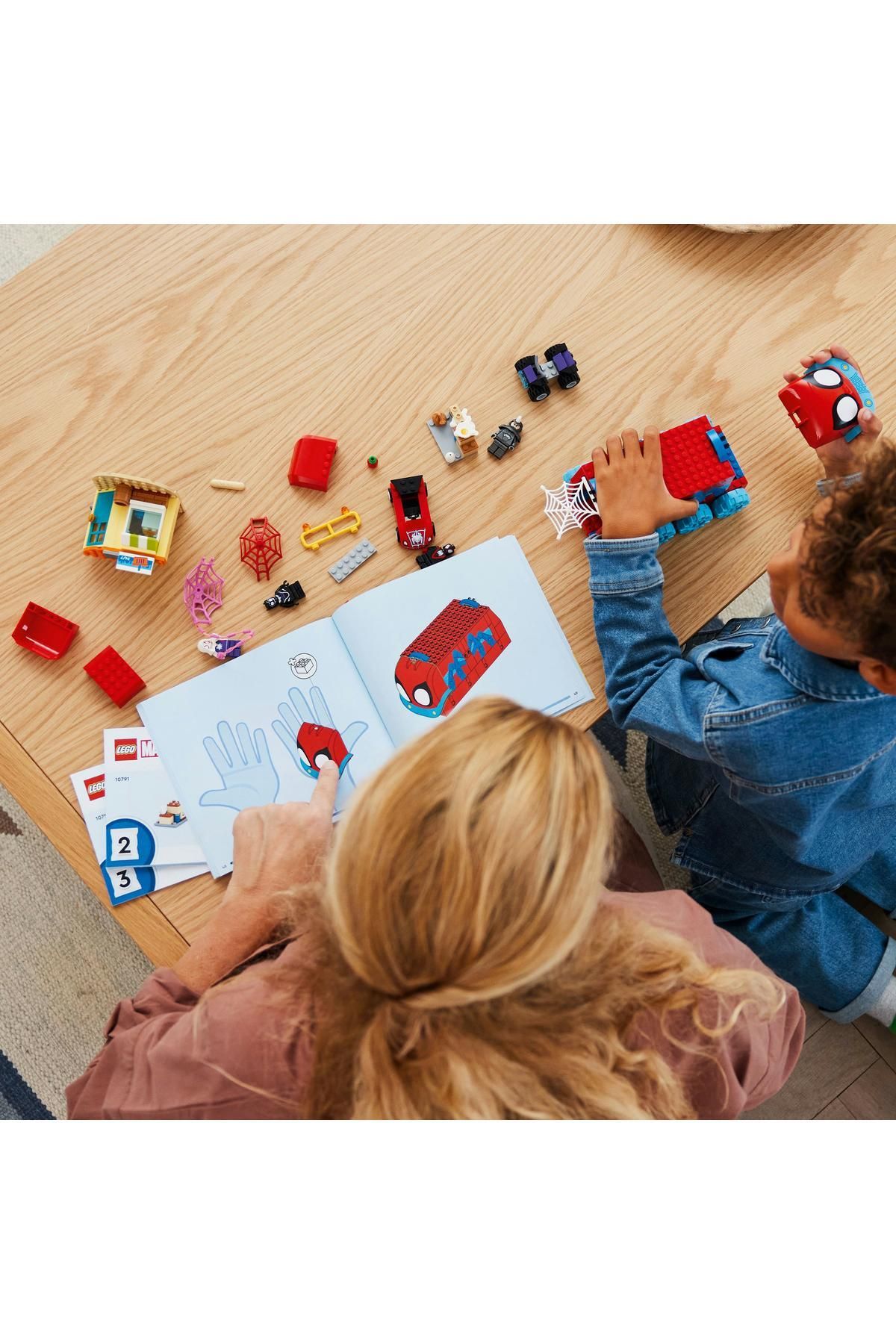 ست ساختنی ® LEGO® Marvel موبایل کارگاه تیم Spidey - اسباب بازی ساختنی برای کودکان 4 سال به بالا (187 قطعه) LEGO