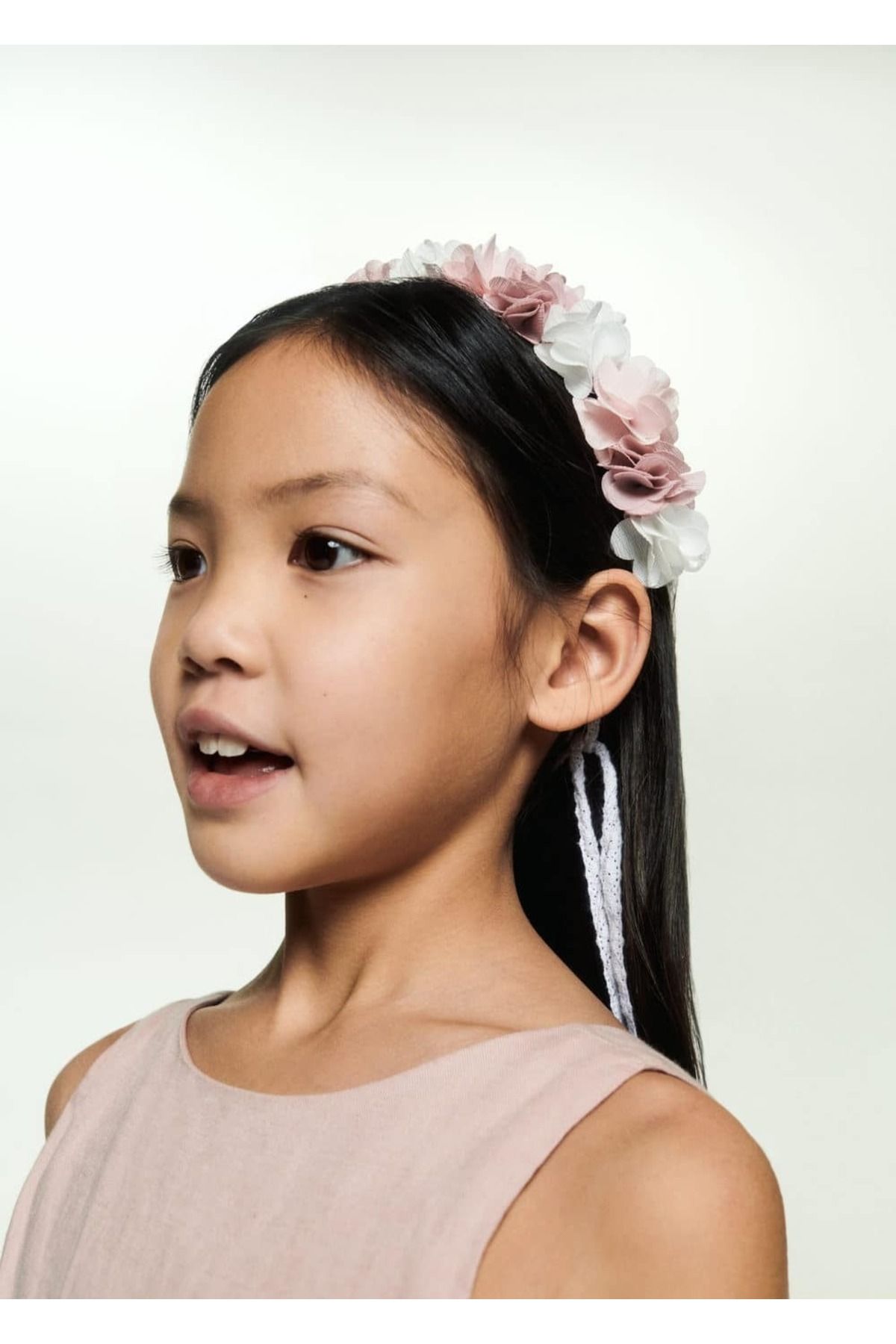 MANGO Kids-Embosovaná koruna so vzorom kvetov 4