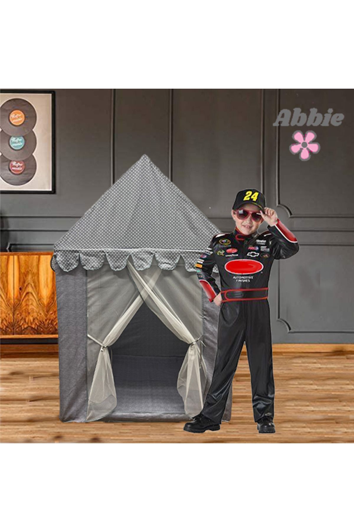 Abbie Fashion XL RÜYA Oyun Çadırı GRİ bzi fotoğrafı 5 (önizleme)