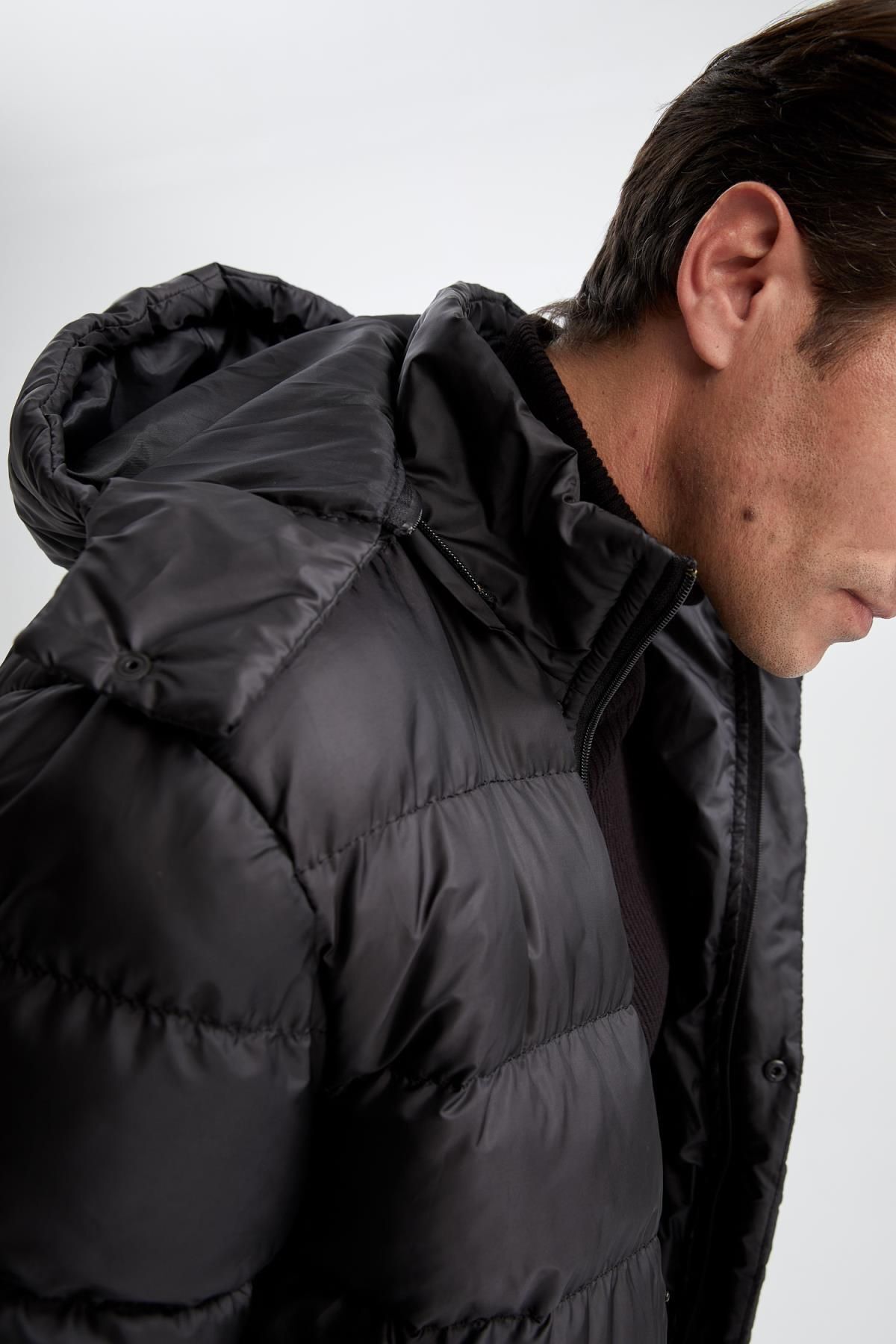 DeFacto-Slim Fit Pufferjacke mit Kapuze - Y7149az22wn 6