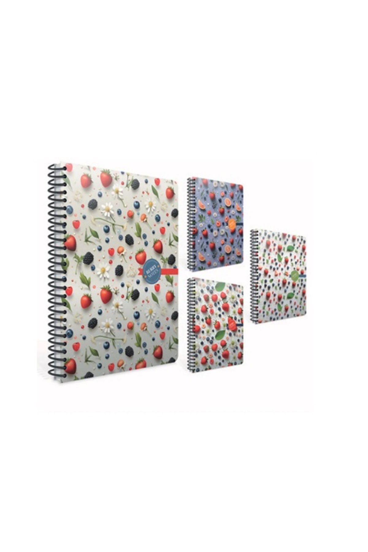 Gıpta-مفكرة بيري نوتس مقاس 17 × 24 سم مع غطاء صلب حلزوني - 120 ورقة مربعات 7215 (ألوان مختلطة 1 قطعة) 1