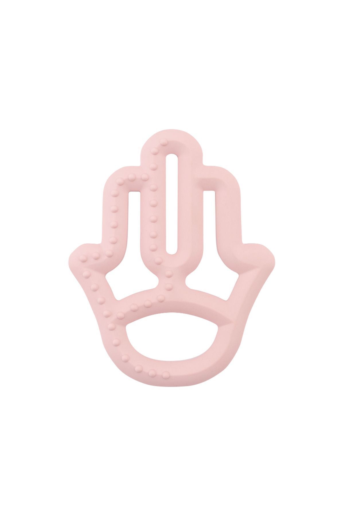 Прорезыватель OiOi Mother’s Hand — Pinky Pink 8681176330126