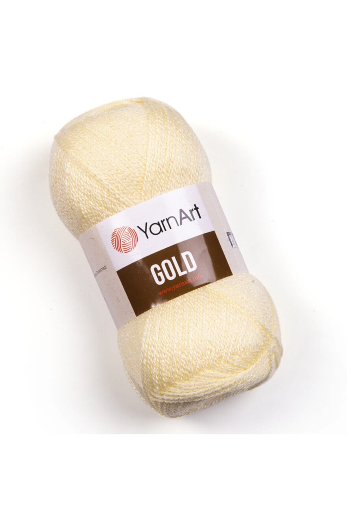 Yarnart Aur - Ață De Tricotat Manual Cu Sclipici Galben Deschis-9383 - Mărime unică