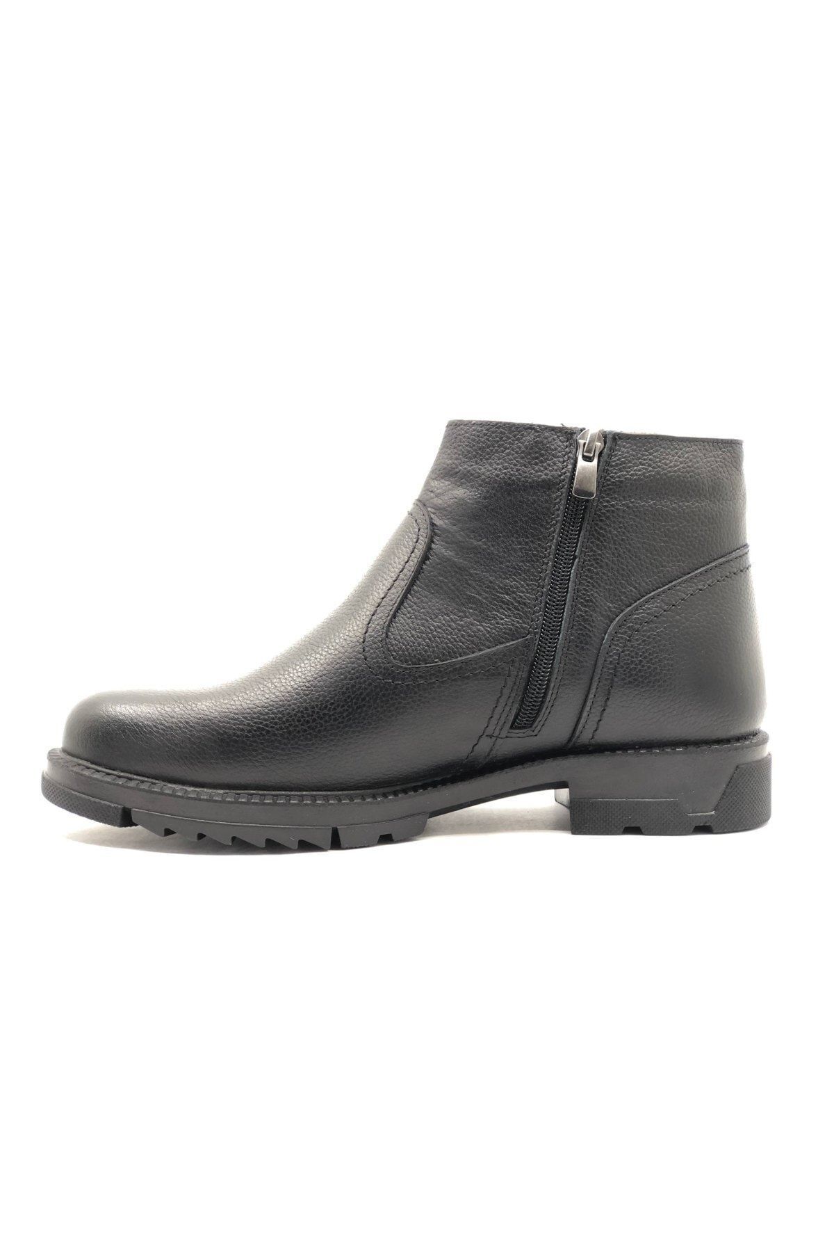 w white stars sports & wear-Genuine Leather Inside Fur Special Sole Italian Style Water Resistant Winter Boots 4