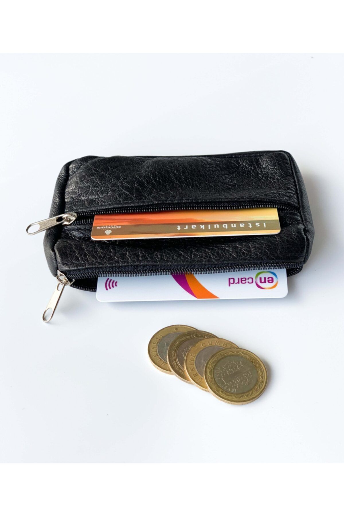 کیف پول مردانه مشکی Deribag | CZDN001 اورجینال - تصویر 2