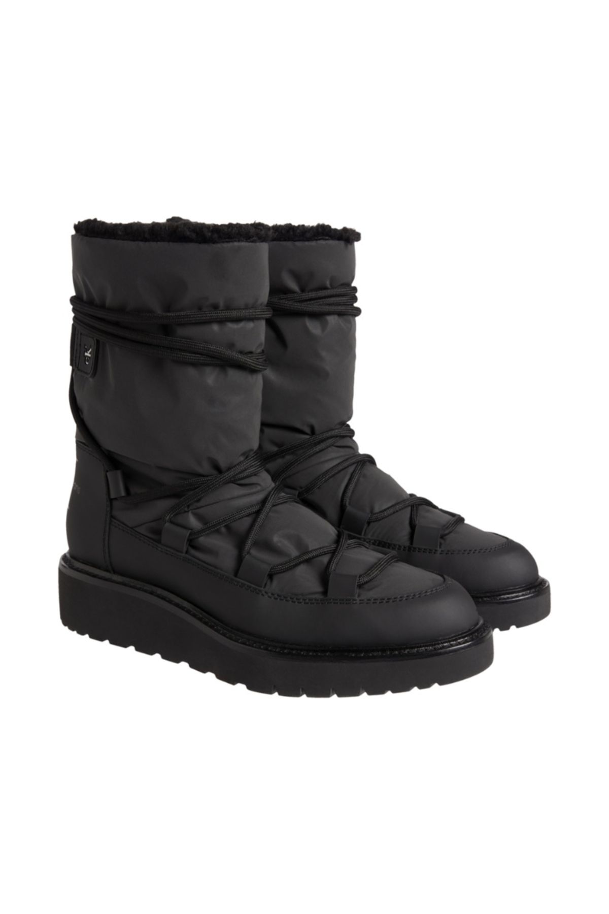 Calvin Klein-Damskie czarne trampki damskie Yw0yw00731bds-black 2