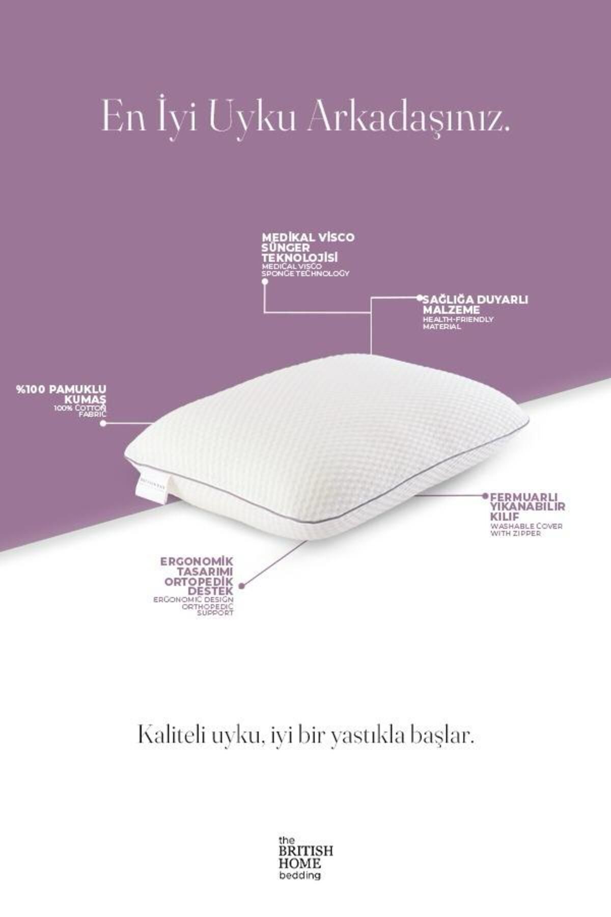 Britishome Bedding-Healty Medical Visco Orthopedic Pillow 3
