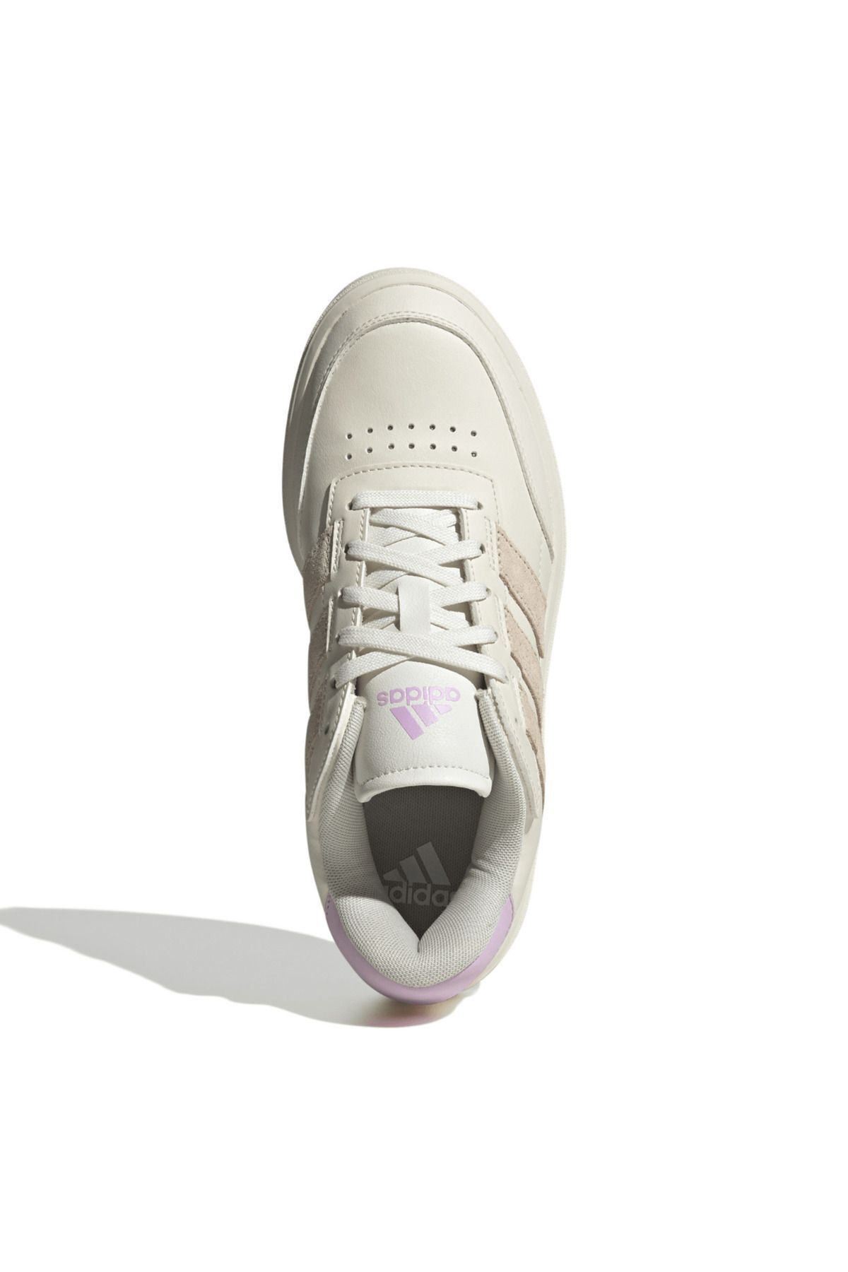 کفش تنیس کرمی زنانه CourtBlock IF6508 اورجینال adidas