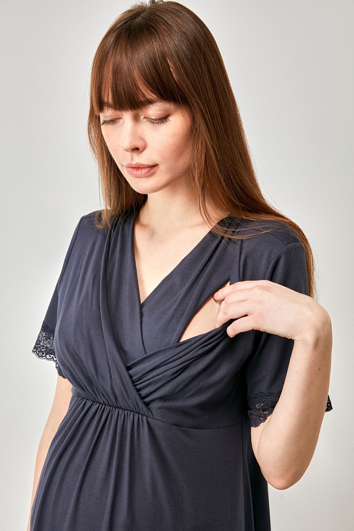 Catherine's-Soft Textured Pajama Set for Pregnant Women 2