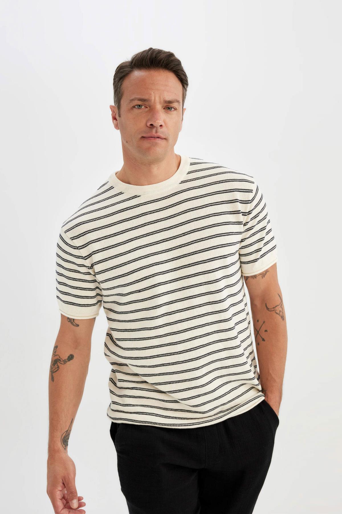 تی شرت مردانه دفاکتو | C7359AX24SM Defacto - Image 3