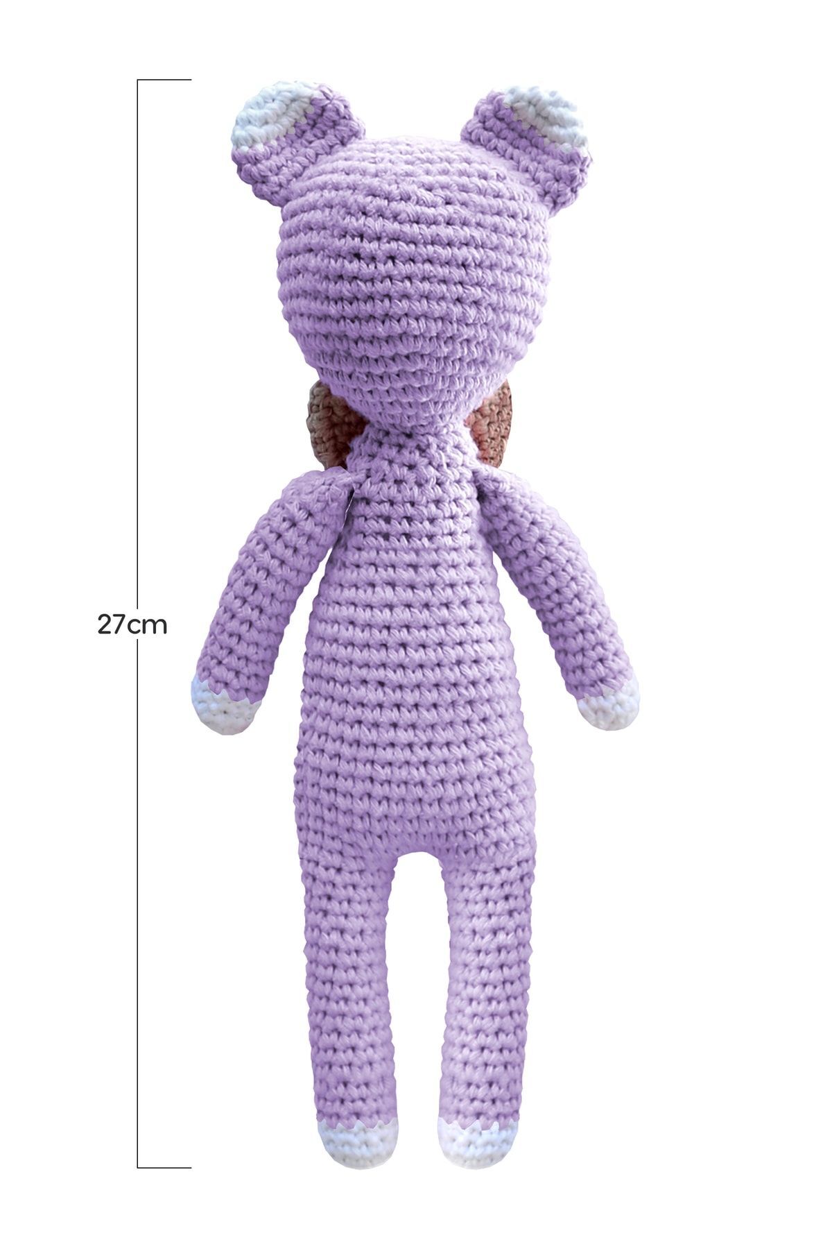 flamintoy Bebek Hediye Seti Uyku Arkadaşı Emzik Zinciri Diş Kaşıyıcı Çıngırak Amigurumi Oyuncak Bebek fotoğrafı 3 (önizleme)