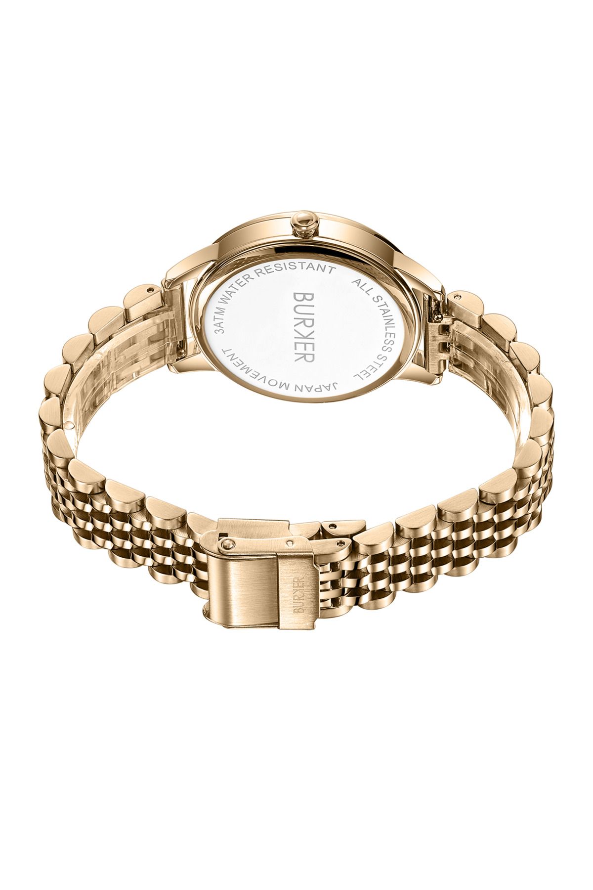 Burker-Damenuhr Emily Gold Braun 3