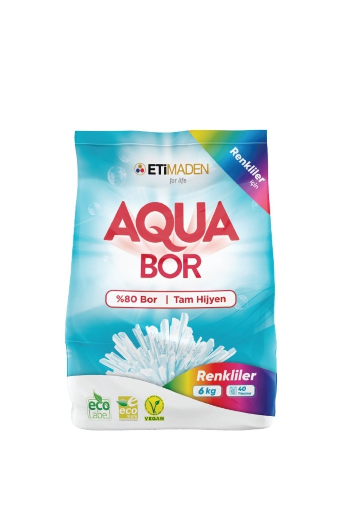 Etimaden Aqua Bor Renkliler Için Toz Çamaşır Deterjanı 6 Kg