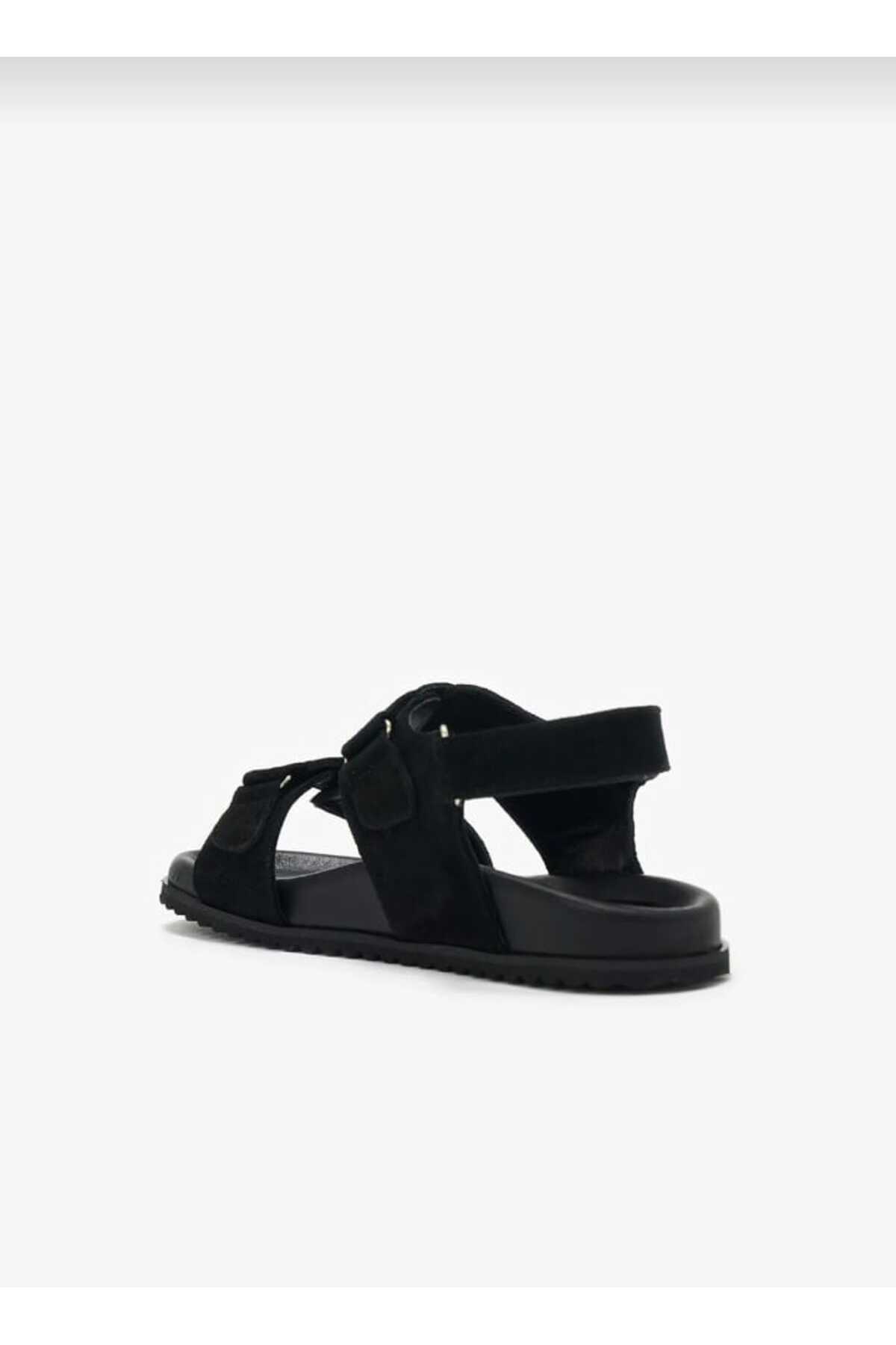 صندل زنانه مشکی Rugano | 4449 اورجینال - تصویر 5