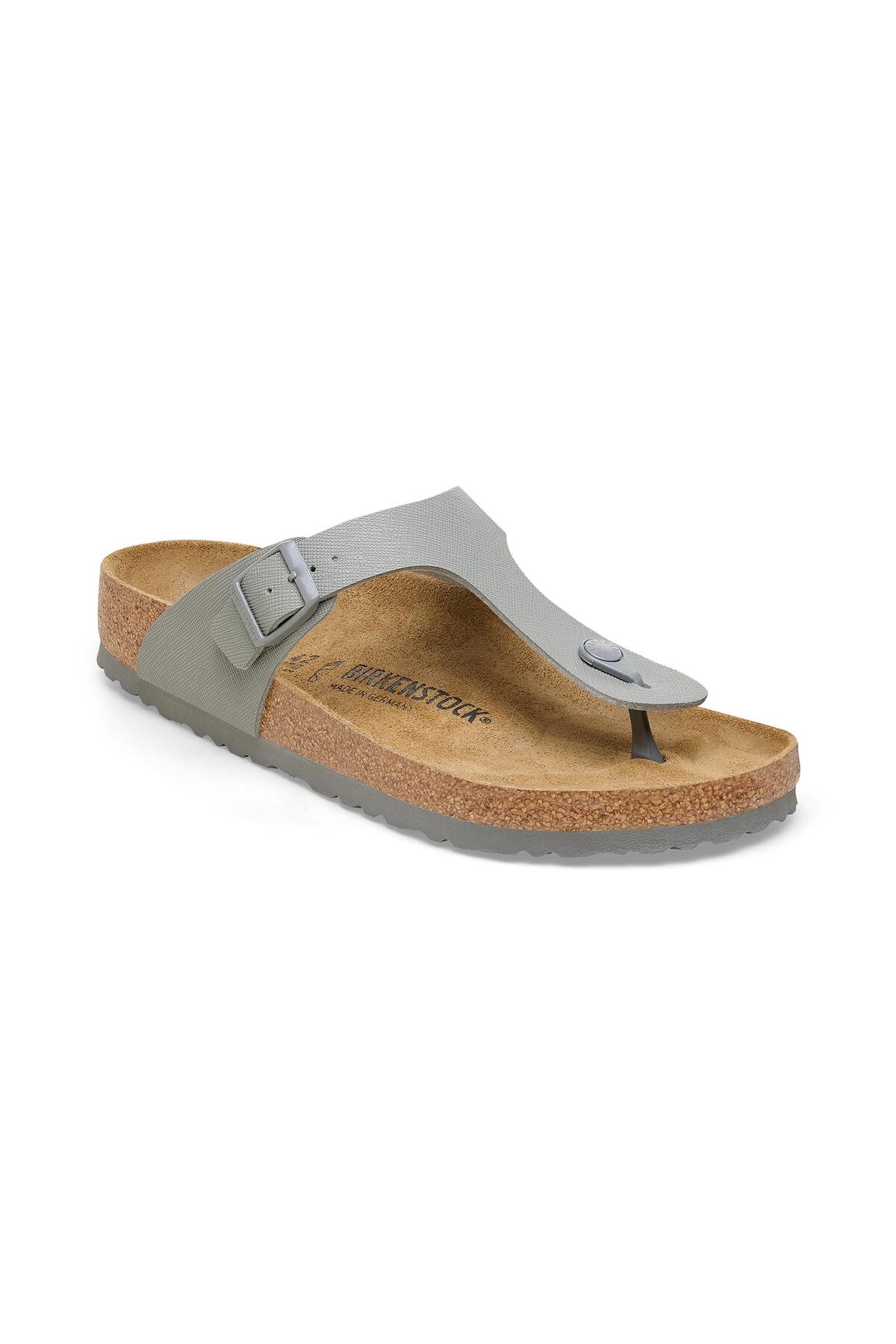 صندل بیرکن استاک مردانه نوبوک خاکستری  راسته      کژوال/روزمره | Birkenstock TYCD30C6A3D6BE4EA0 DE - تصویر 6