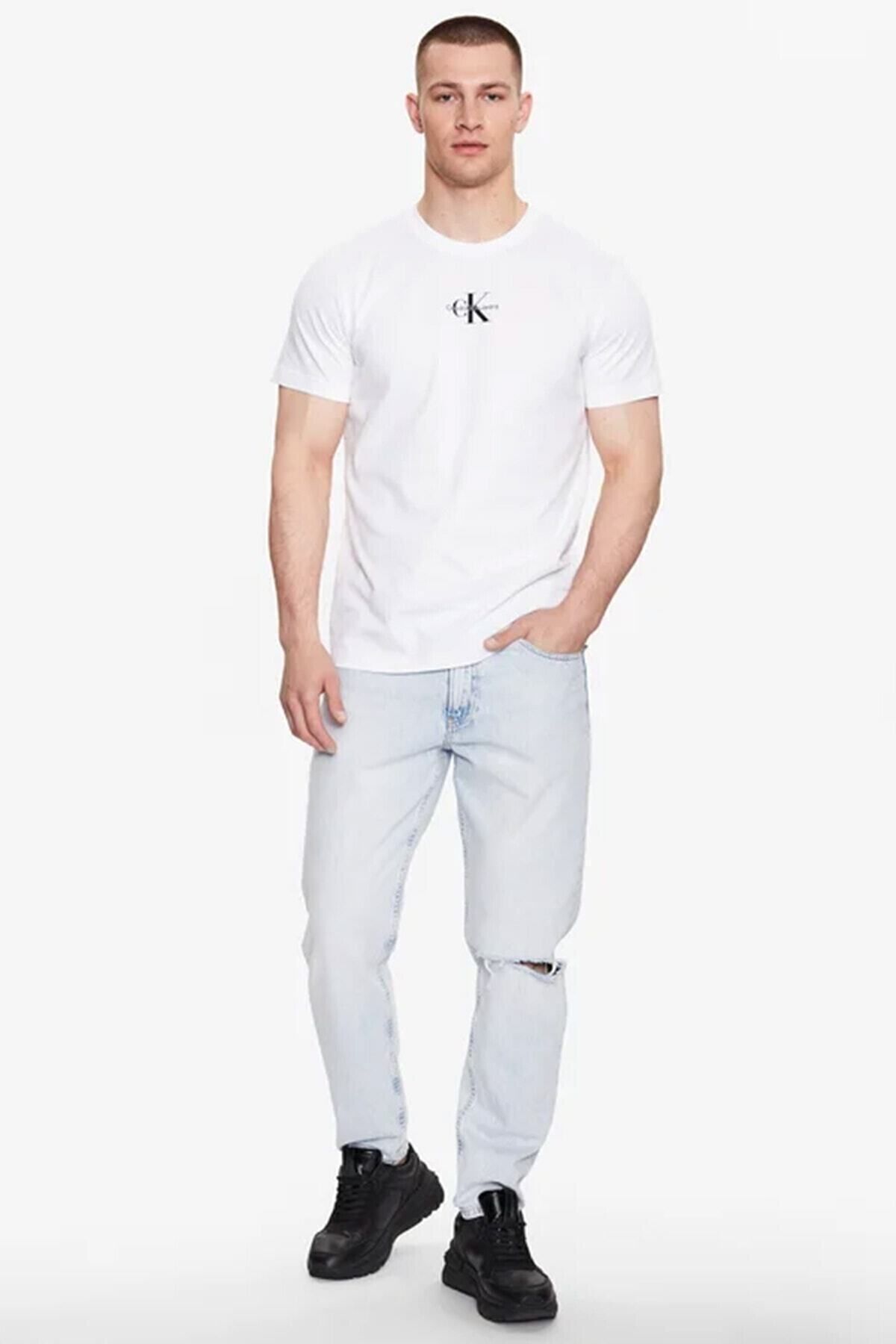تی شرت چند رنگ مردانه کد مدل: J30J323483 اورجینال Calvin Klein