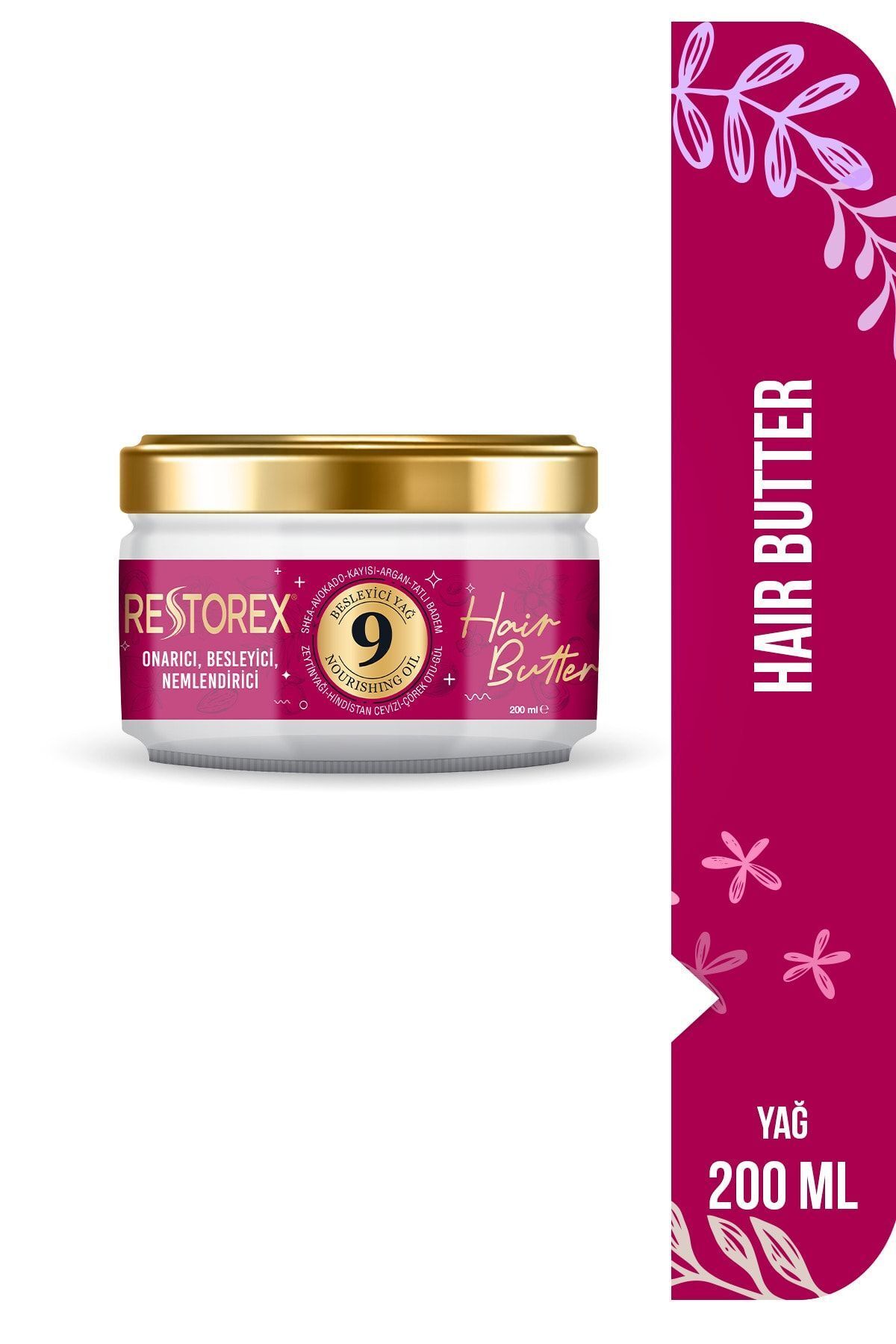 روغن موی معجزه آسا مجتمع گیاهی کره مو 200 میلی لیتر Restorex