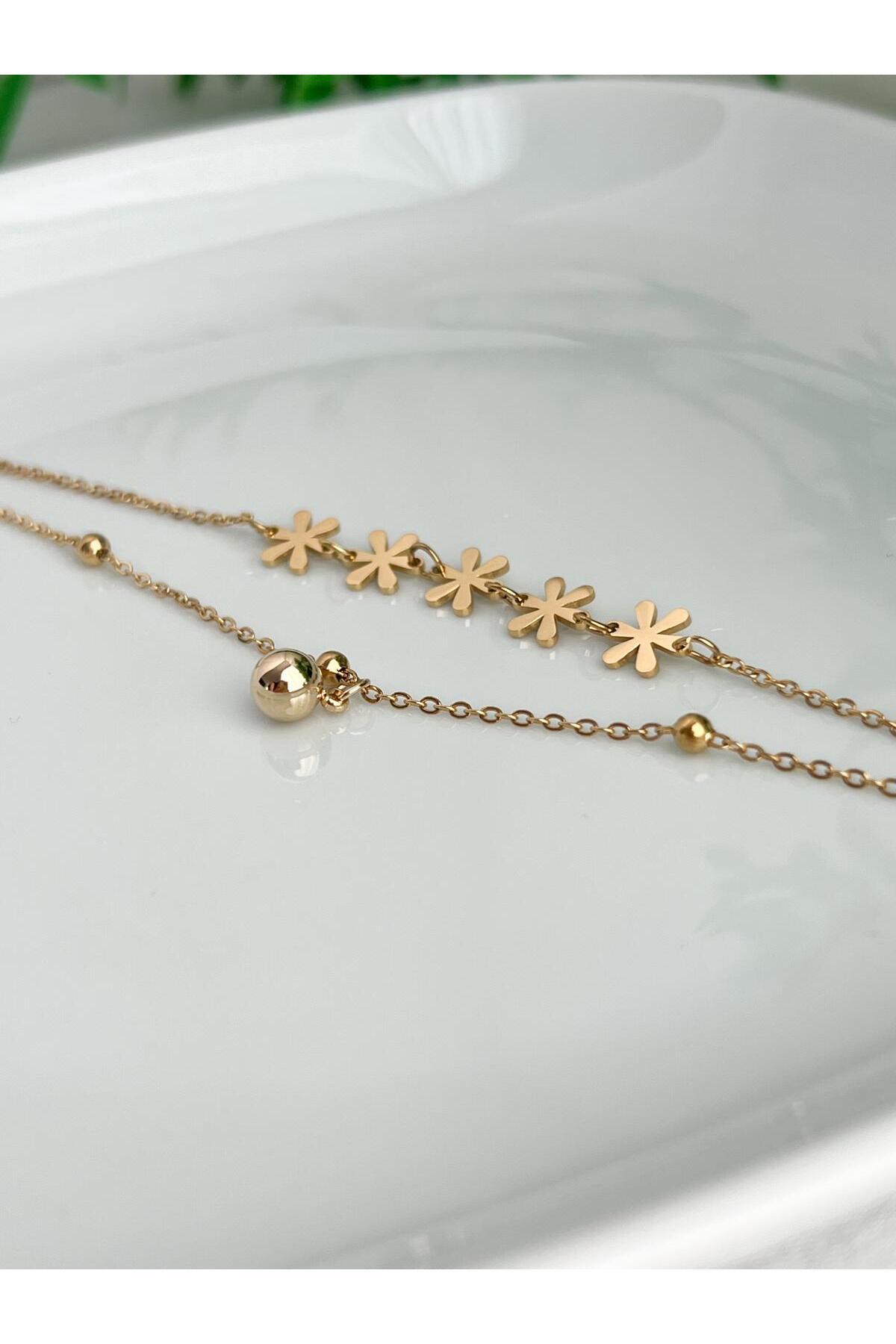 Genel Markalar PASLANMAZ ÇELİK YONCA FİGÜRLÜ SALLANTILI ŞIK VE TARZ HALHAL