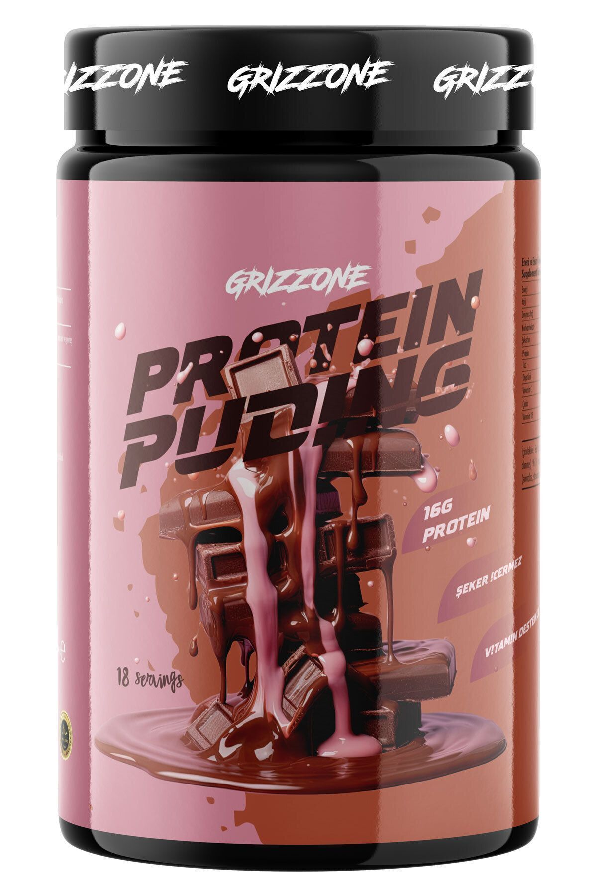 GRIZZONE GRİZZONE PUDİNG 540 GR 18 SERVIS KAHVE AROMALI