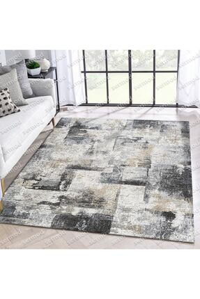 Sermod 106-süngerl Yeni Sezon I Modern Eskitme Kaymaz Lastikli Halı Ötüsü