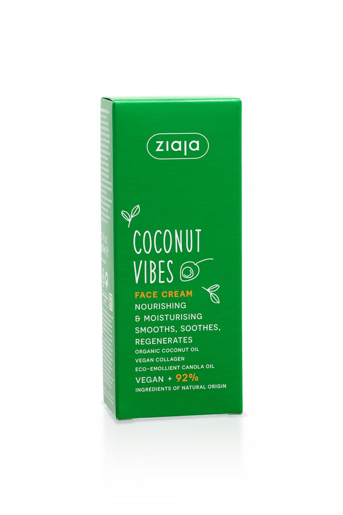 Ziaja-Coconut Vibes 50ml Face Cream - Nourishing and Moisturizing 2