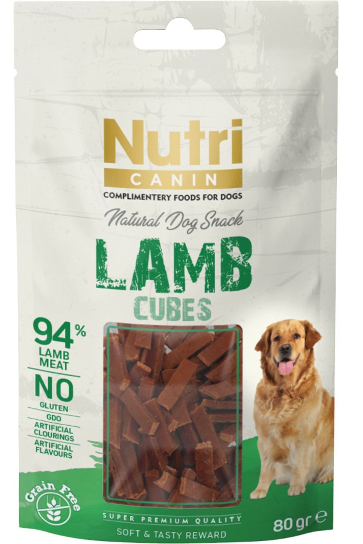 Nutri Canin Lamb(kuzu Etli) Cubes Snack 80gr.