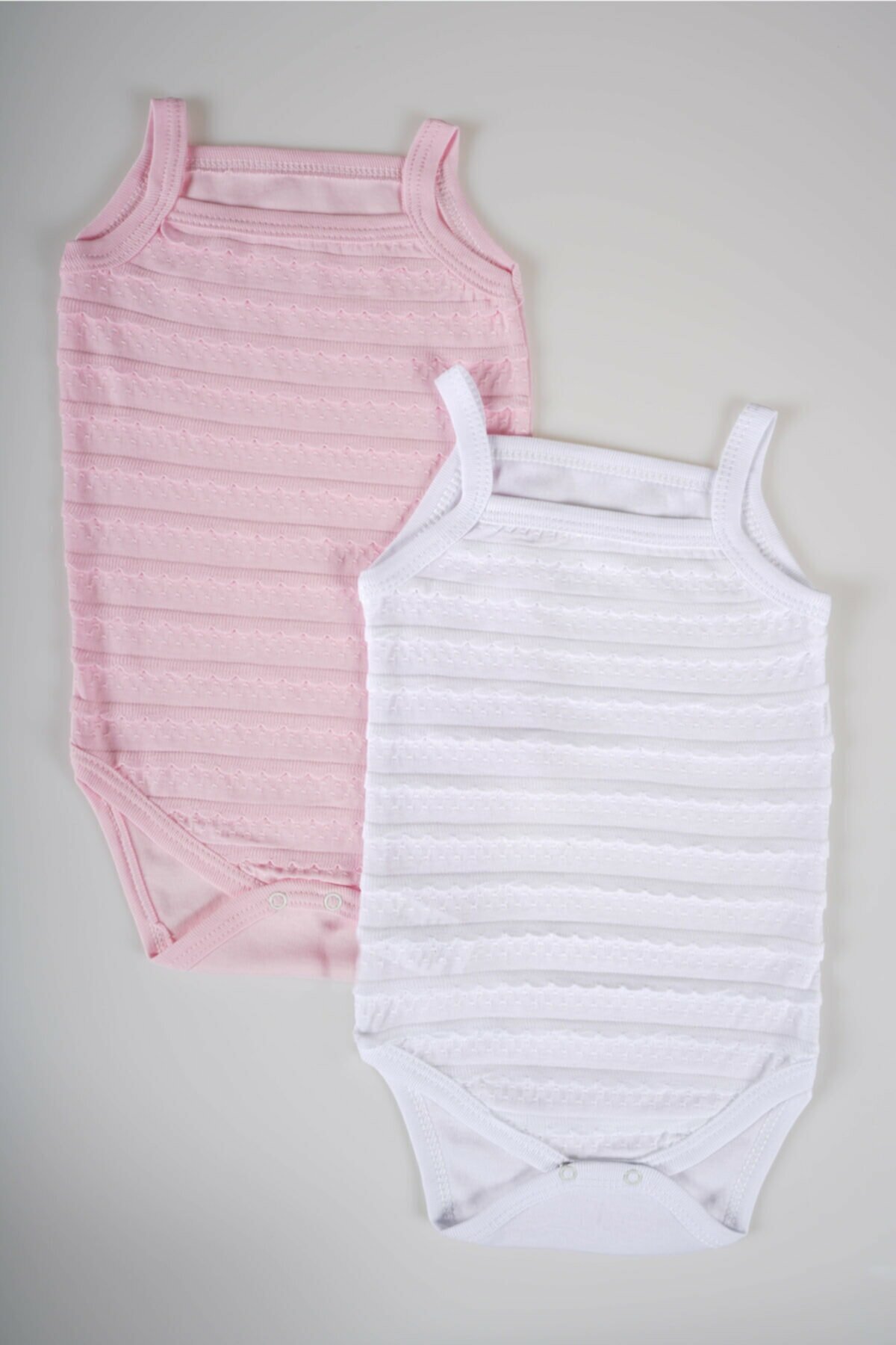 بادی نوزادی دخترانه صورتی MİNİKO KİDS | MNKKDS-0759 اورجینال - تصویر 4