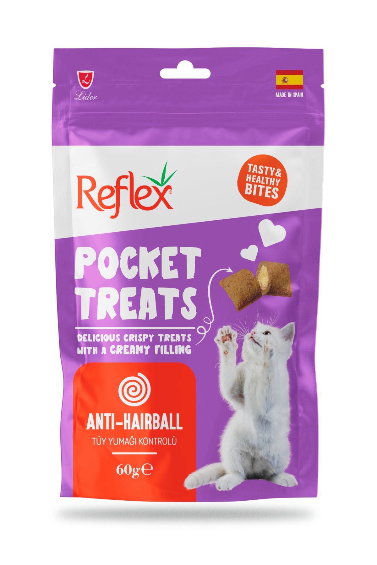Reflex Pocket Treats Anti Hairball 60 gram Kedi Ödülü RFT-041
