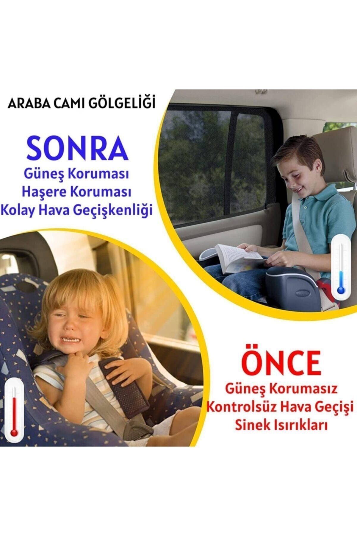 Genel Markalar Araç Yan Cam Perdesi Araba Arka Koltuk Güneşliği Araç Içi Anne- Bebek Emzirme Örtüsü fotoğrafı 2 (önizleme)