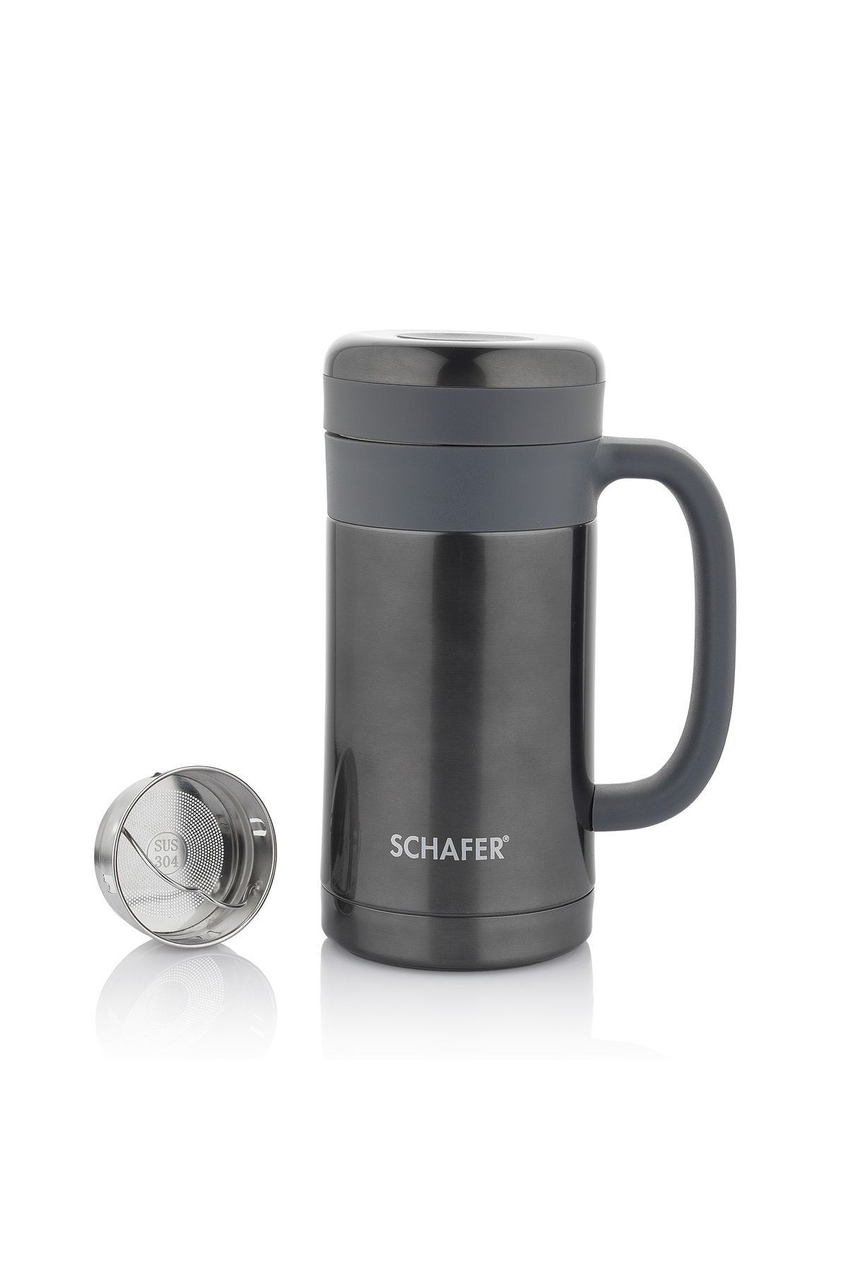 فلاسک مشکی Iron Man Cup Thermos 450 میل. Schafer
