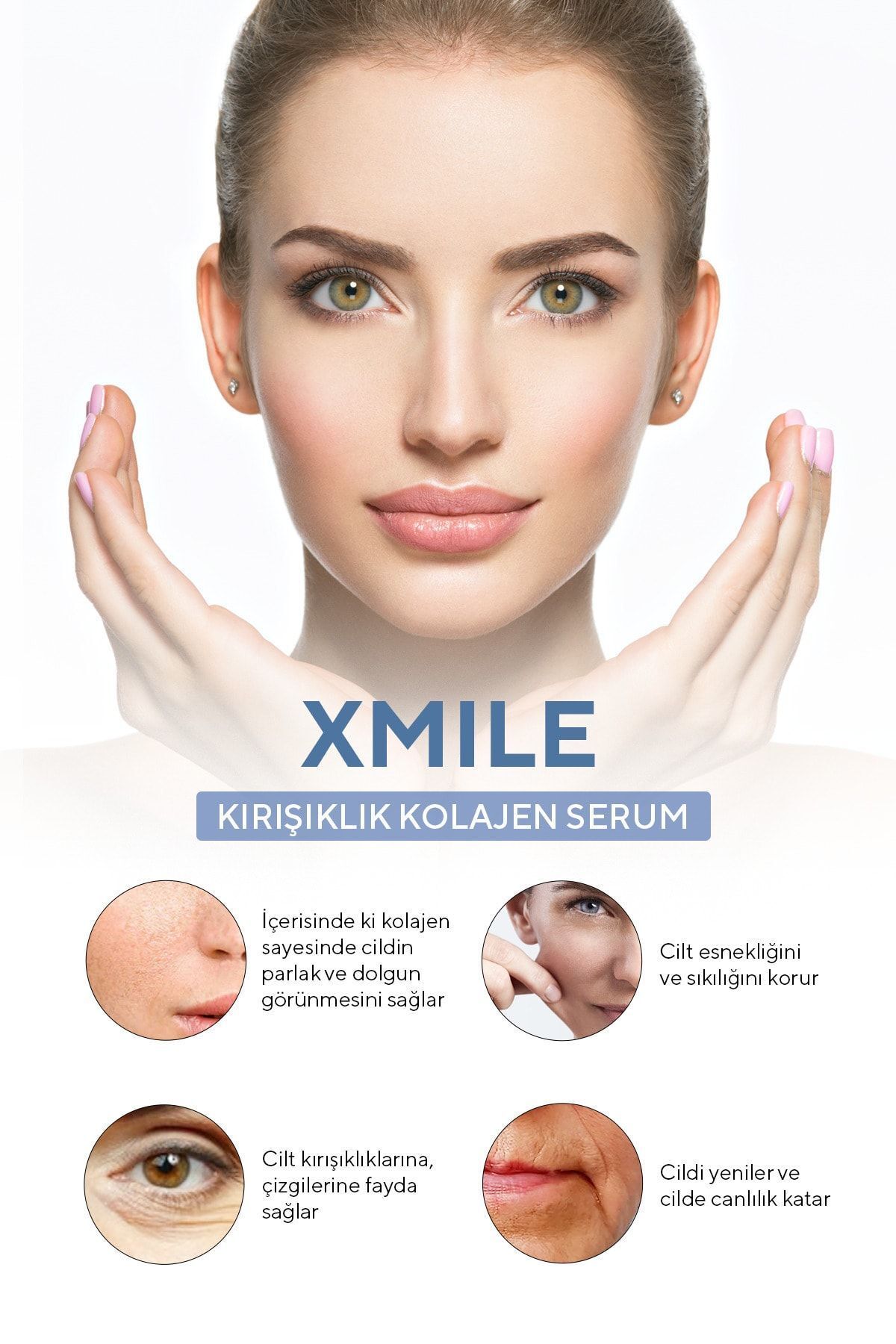 سرم ضد چروک - سرم کلاژن ضد چروک و نوسازی پوست - 30 میلی لیتر Xmile