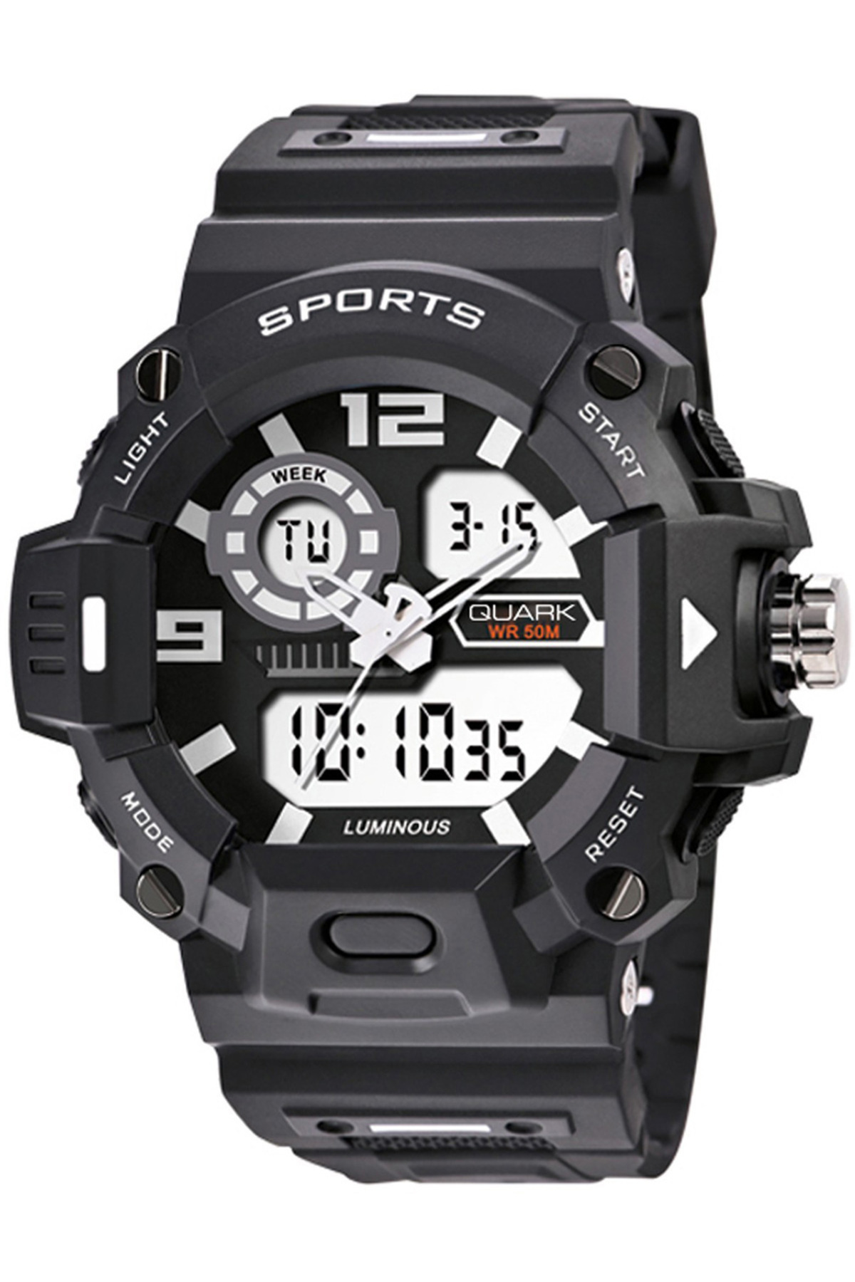 Quark QU-2131GAD-1 Dijital Analog Erkek Kol Saati