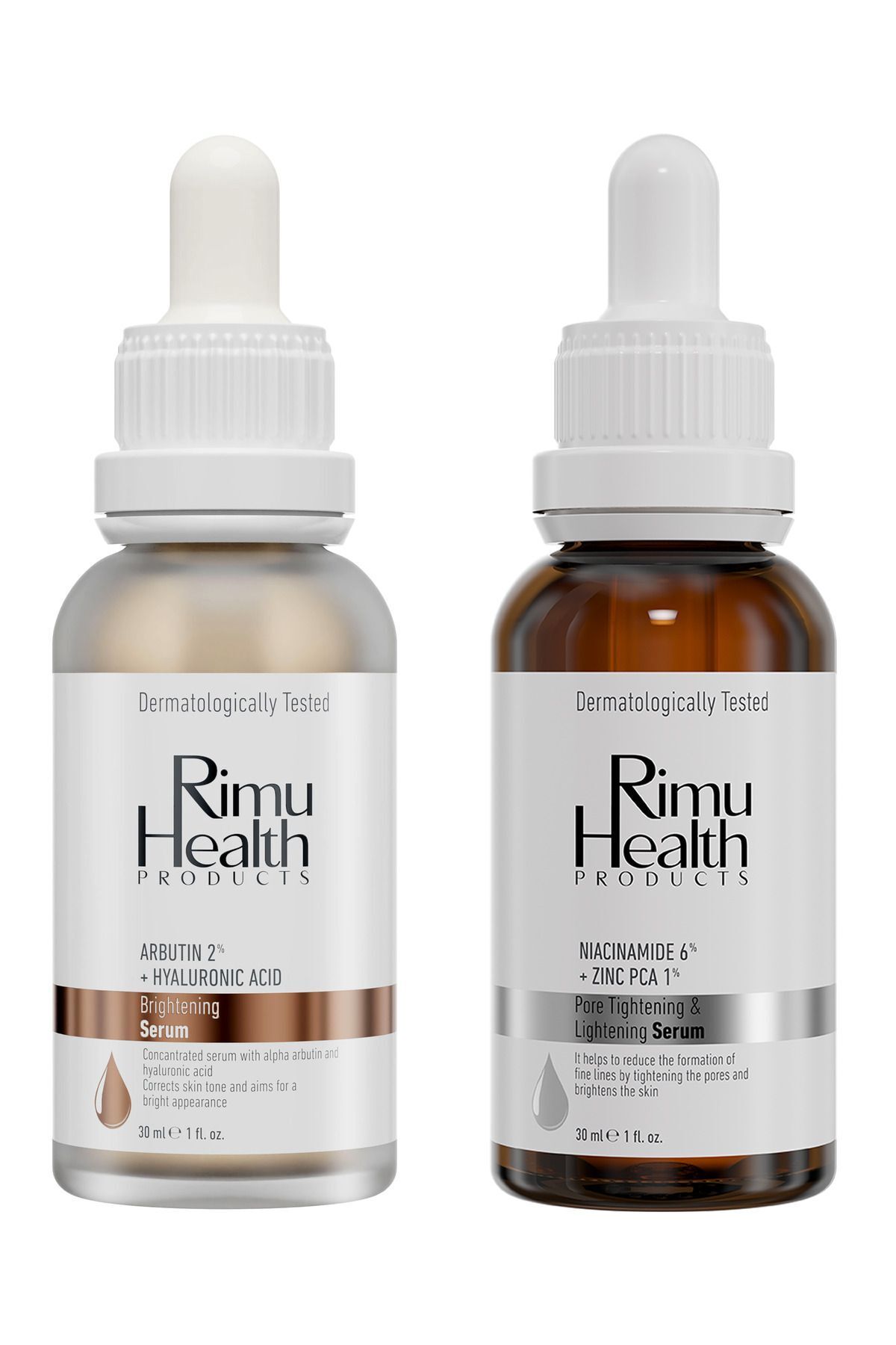 Koyu Leke Ve Cilt Tonu Eşitlemeye Yardımcı Bakım Seti ( Arbutin - Niacinamide ) 30 ml 30 ml Rm000124