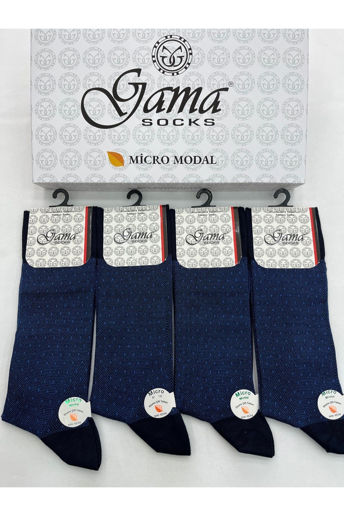 Gama Çorap-4 Pieces Men's Thin Summer Modal Patterned Socks 1