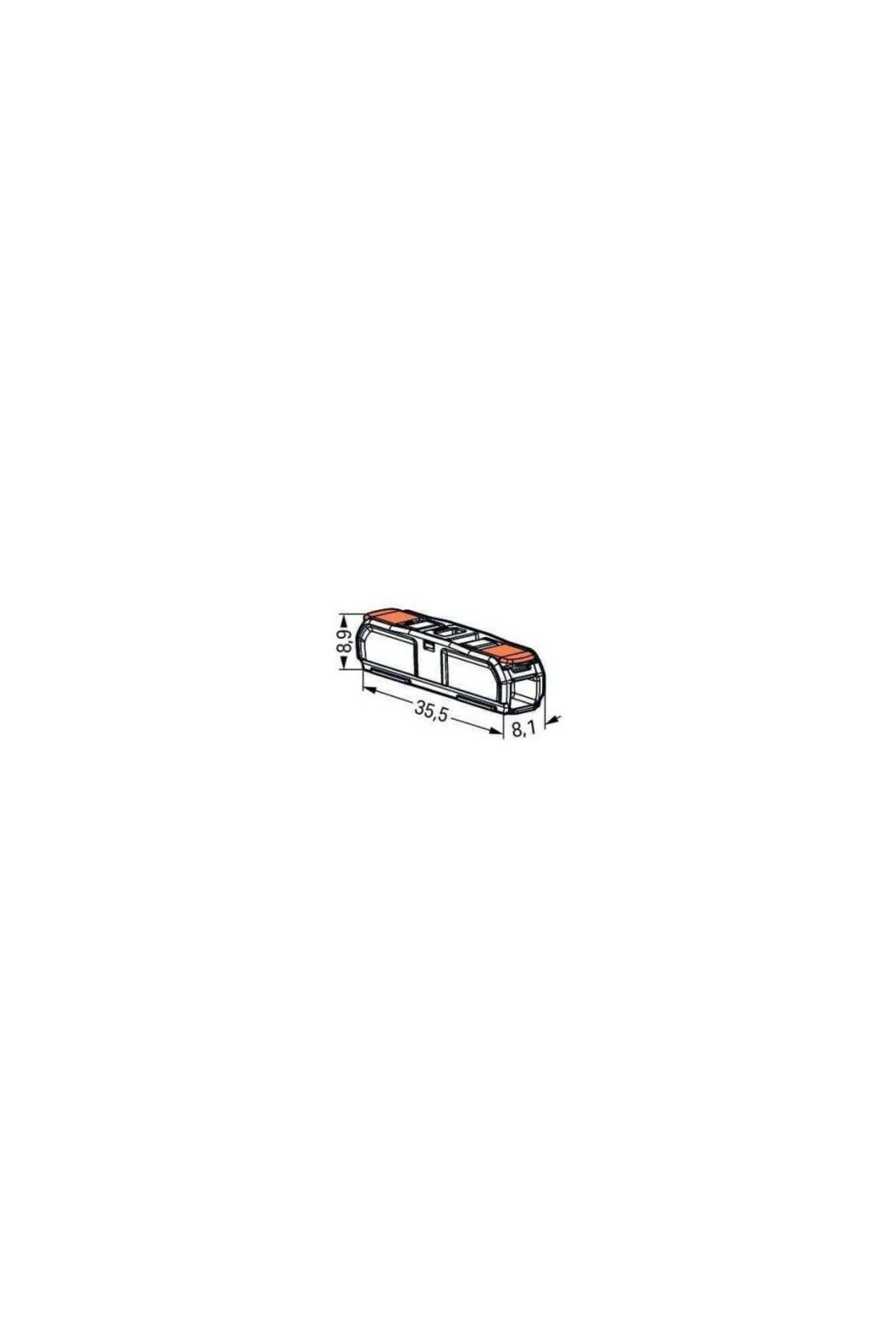 WAGO-221-2401 Transparent Junction Box Terminal Block - 2 Conductor, 2x4 Mm2, 12AWG, 10 Pieces 3