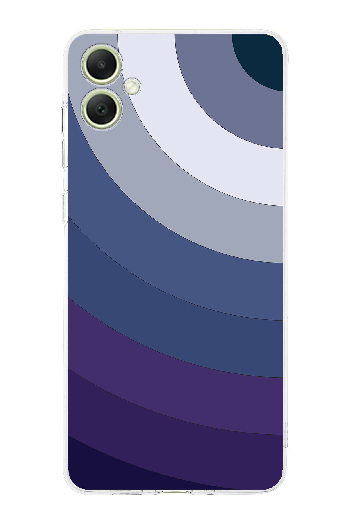 Samsung A05 Uyumlu Kamera Korumalı Renk Cümbüşü E Tasarımlı Şeffaf Silikon Kılıf