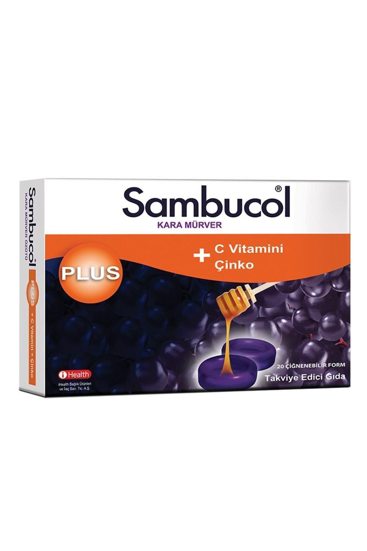 Sambucol Plus Экстракт черной бузины, 20 пастилок 8680287030130