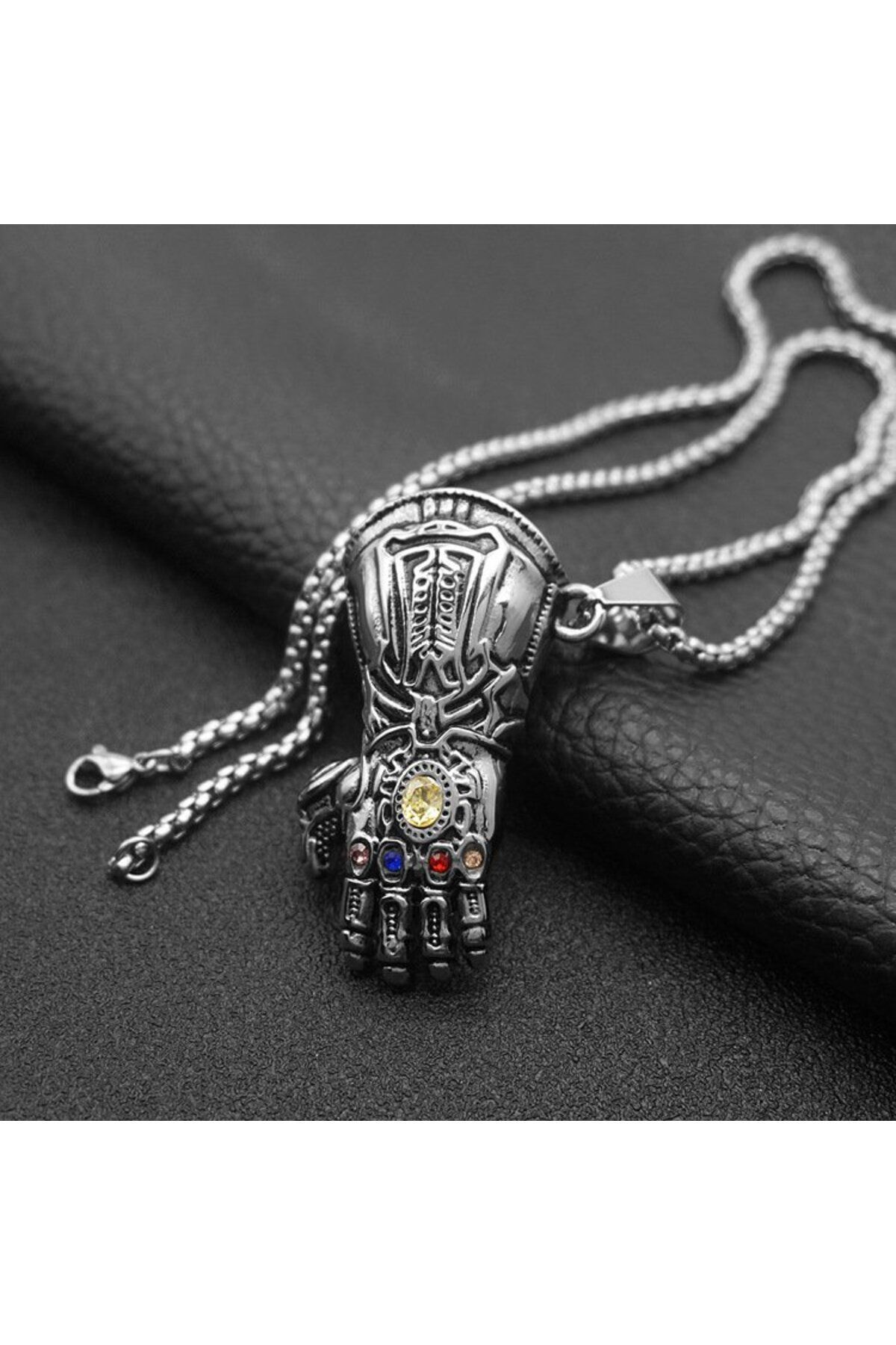 YuChic-Thanos Infinity Gauntlet - Stainless Steel Glove Necklace 3