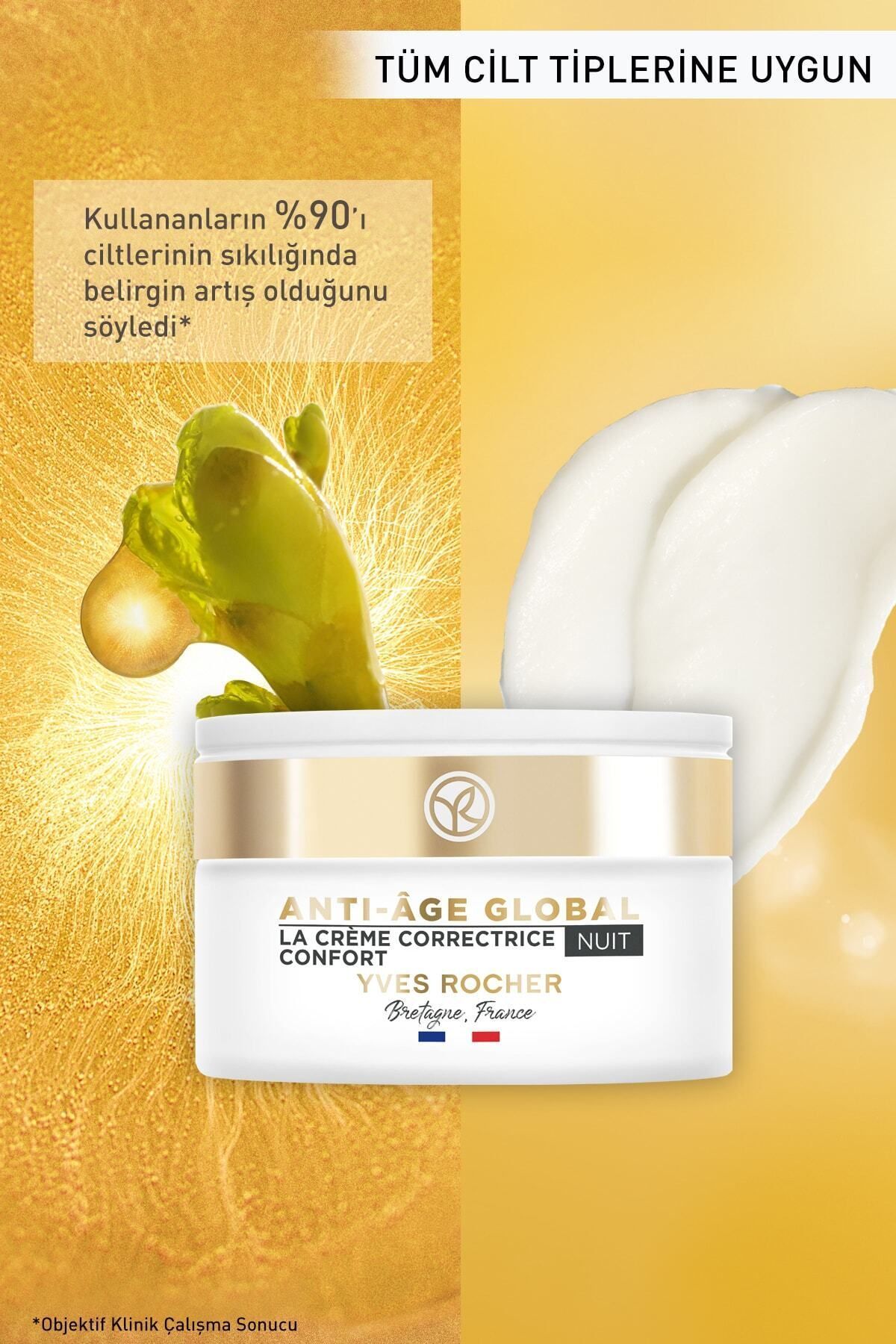 کرم شبانه ضد پیری پوست ANTI AGE GLOBAL 50ML DKHAIR1032 ایوروشه Yves Rocher